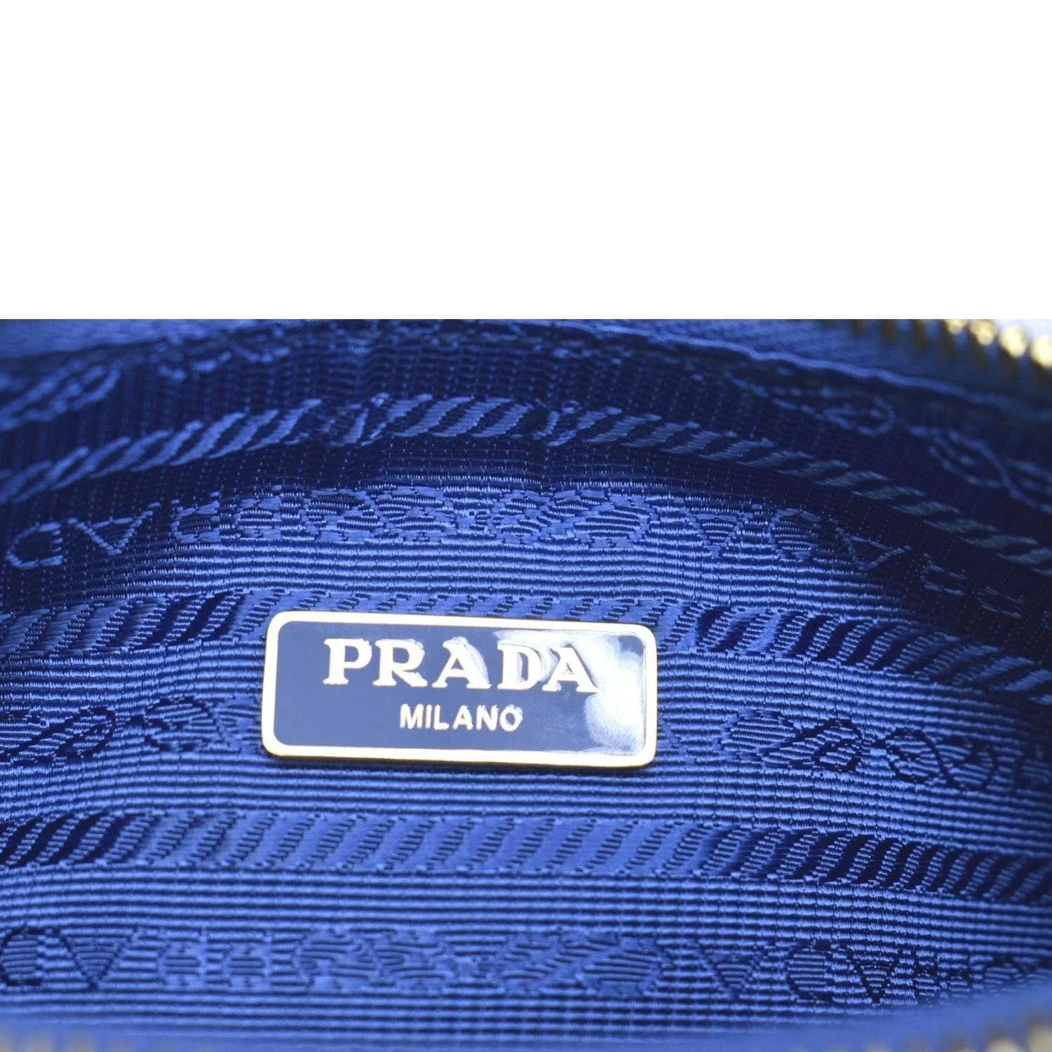 PRADA Re-Edition 2005 Saffiano Leather Shoulder Bag Blue - Image 10