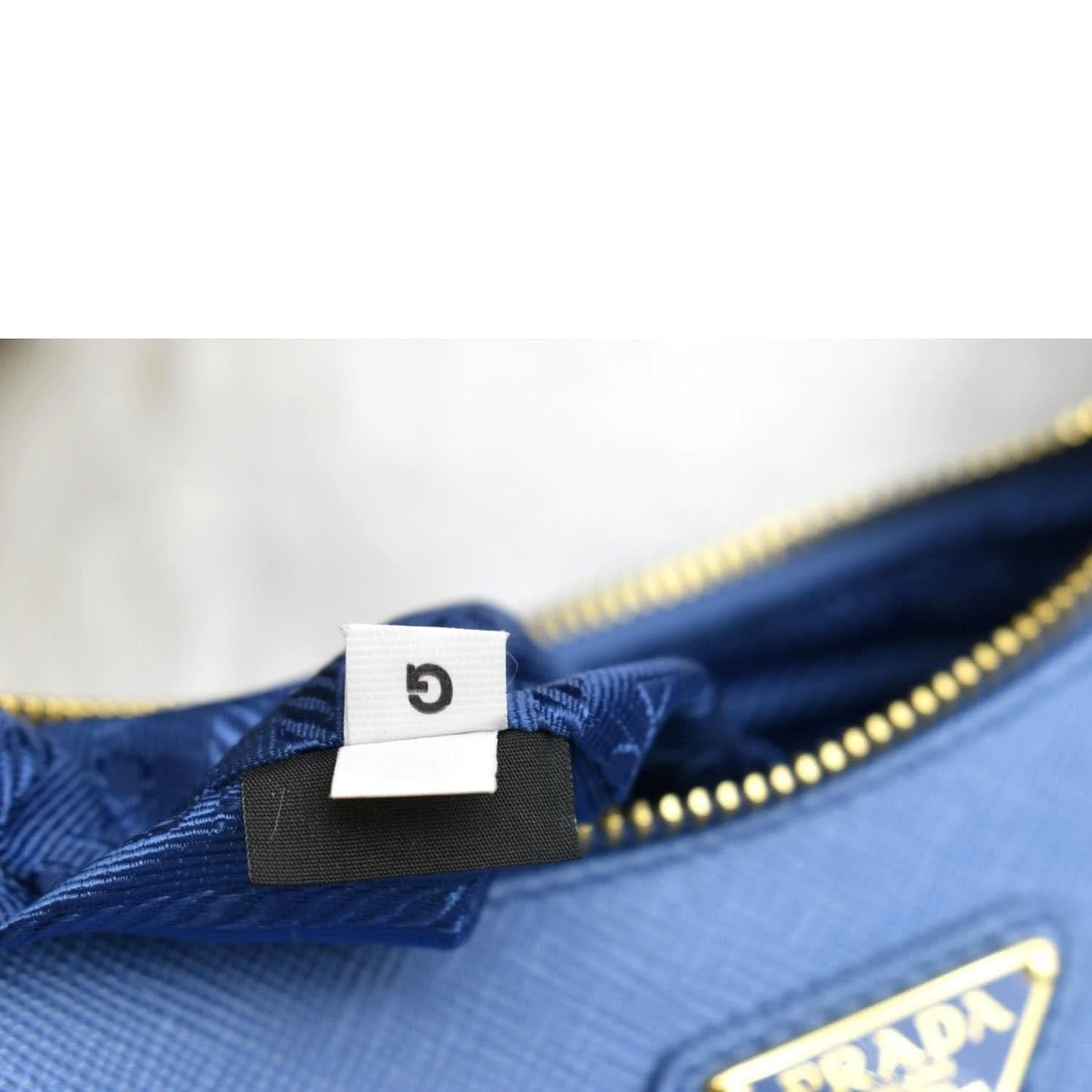 PRADA Re-Edition 2005 Saffiano Leather Shoulder Bag Blue - Image 13