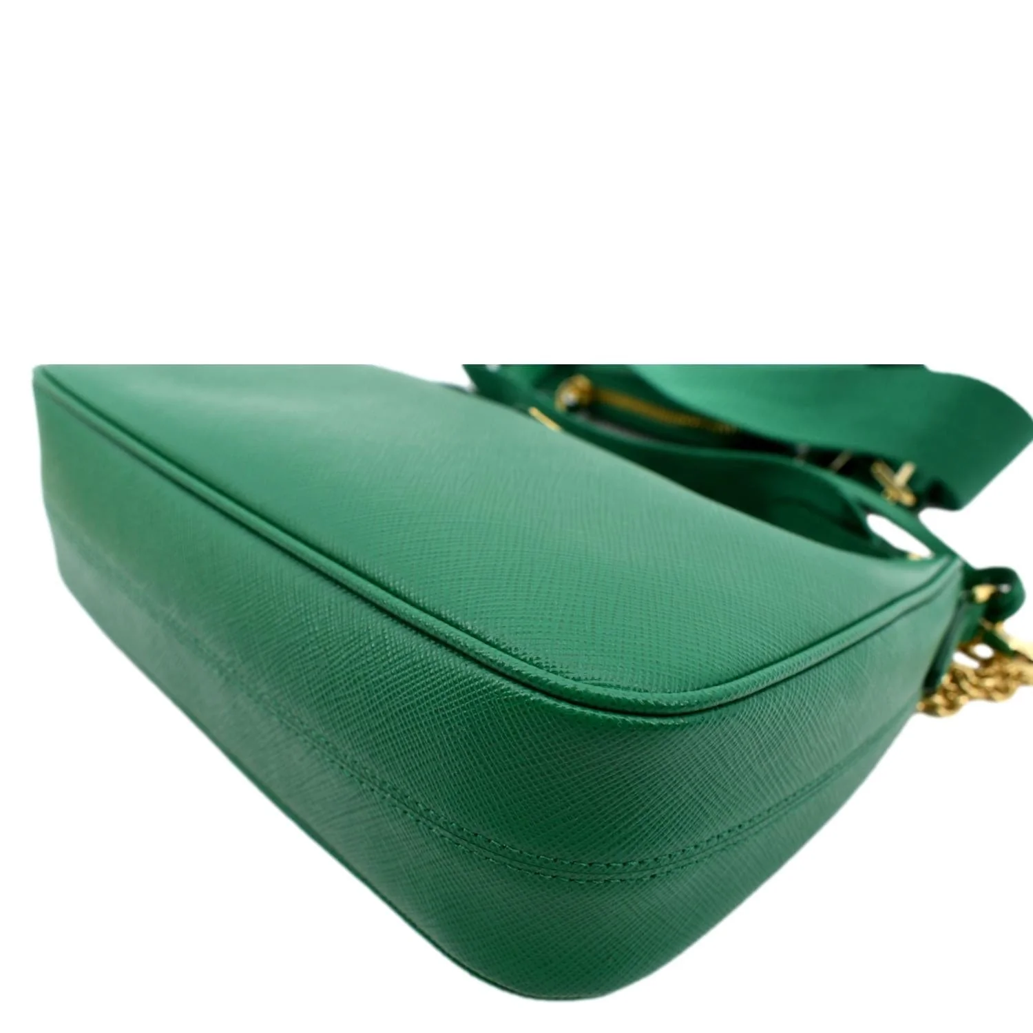 PRADA Re-Edition 2005 Saffiano Leather Shoulder Bag Green - Image 8
