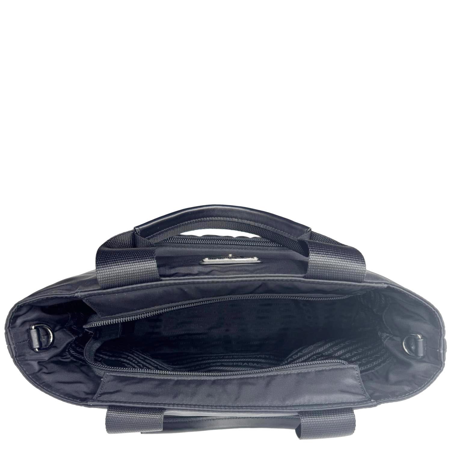 PRADA Baby Re-Nylon Crossbody Bag Black - Image 12