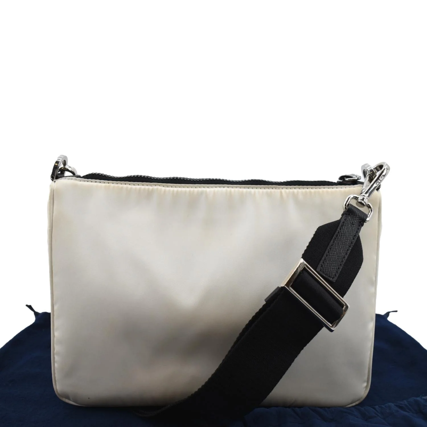 PRADA Re-Nylon Shoulder Bag White - Image 4
