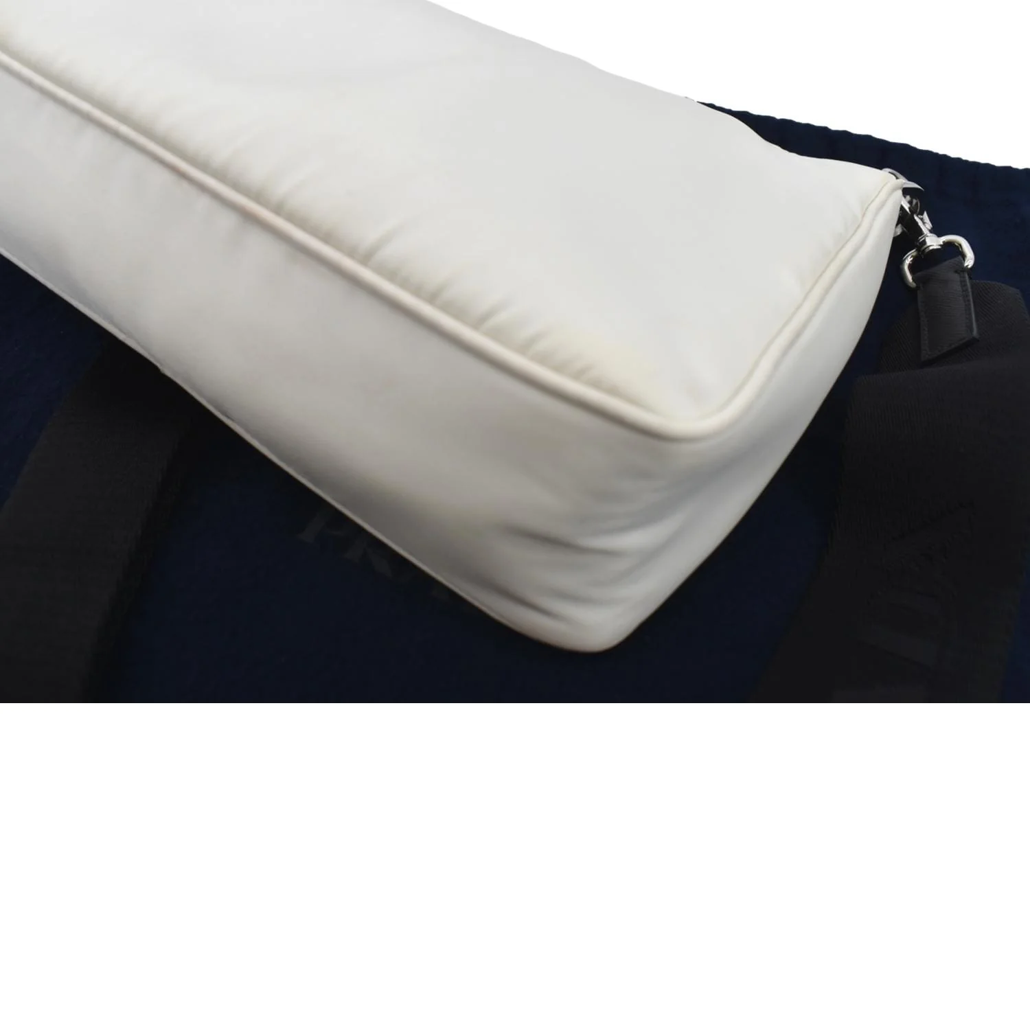 PRADA Re-Nylon Shoulder Bag White - Image 7