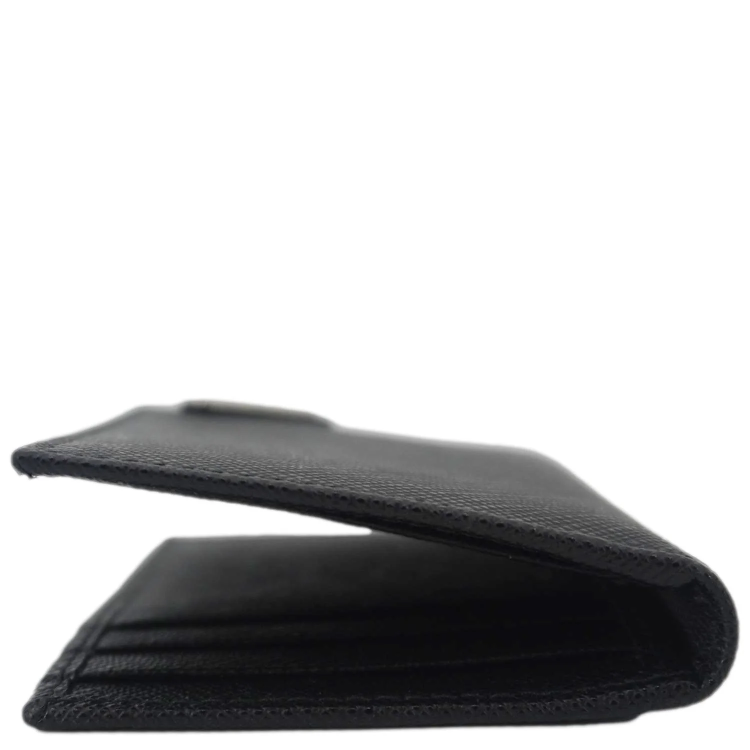 PRADA Saffiano Leather Card Holder Wallet Black - Image 8