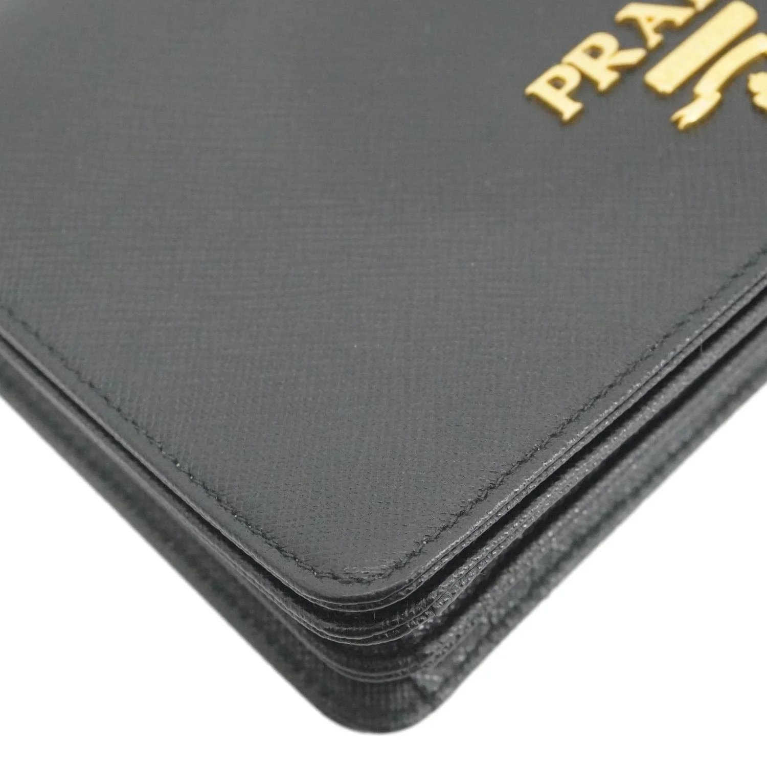 PRADA Saffiano Lux Chain Crossbody Bag Black - Image 9
