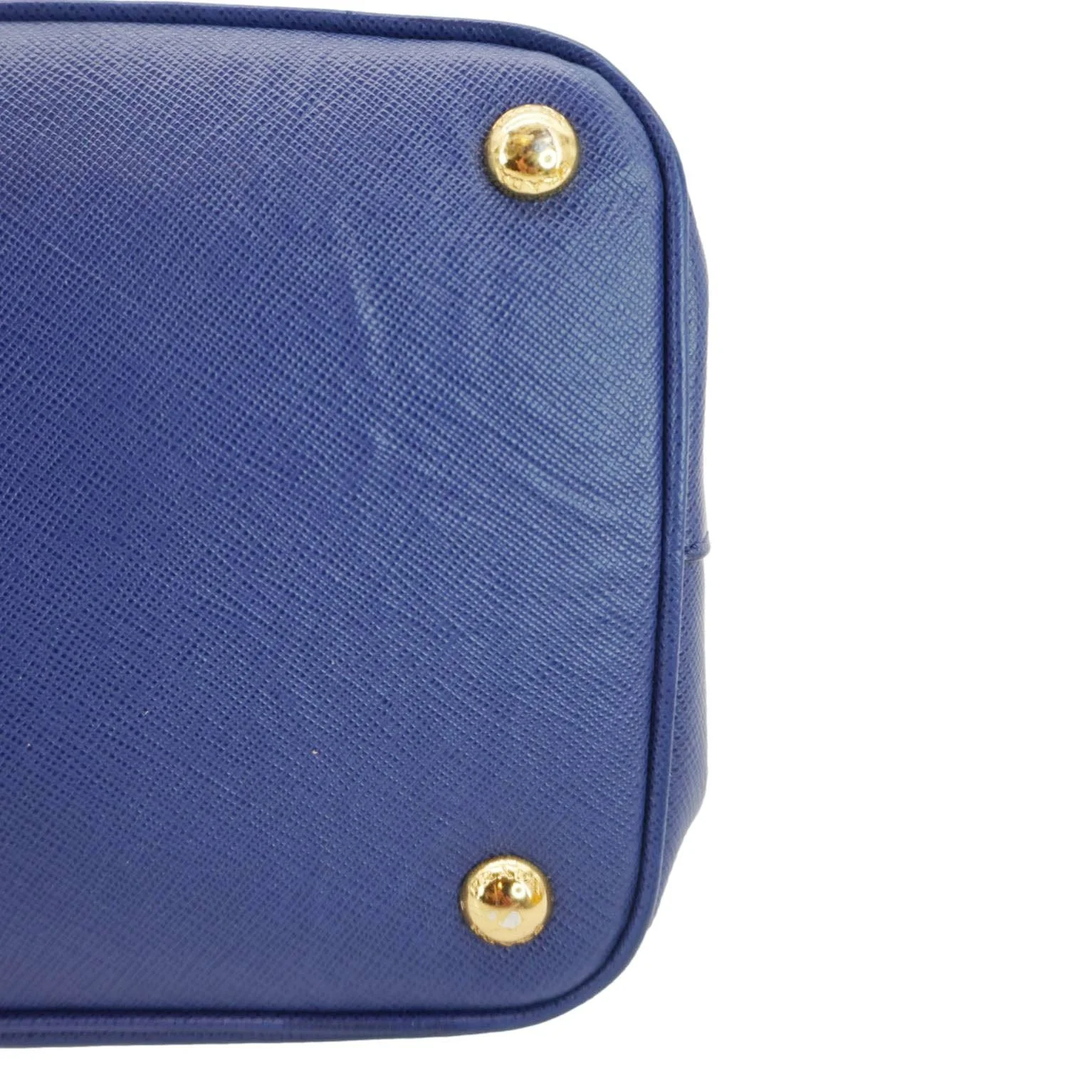 PRADA Galleria Double-Zip Large Saffiano Lux Leather Tote Bag Blue - Image 11