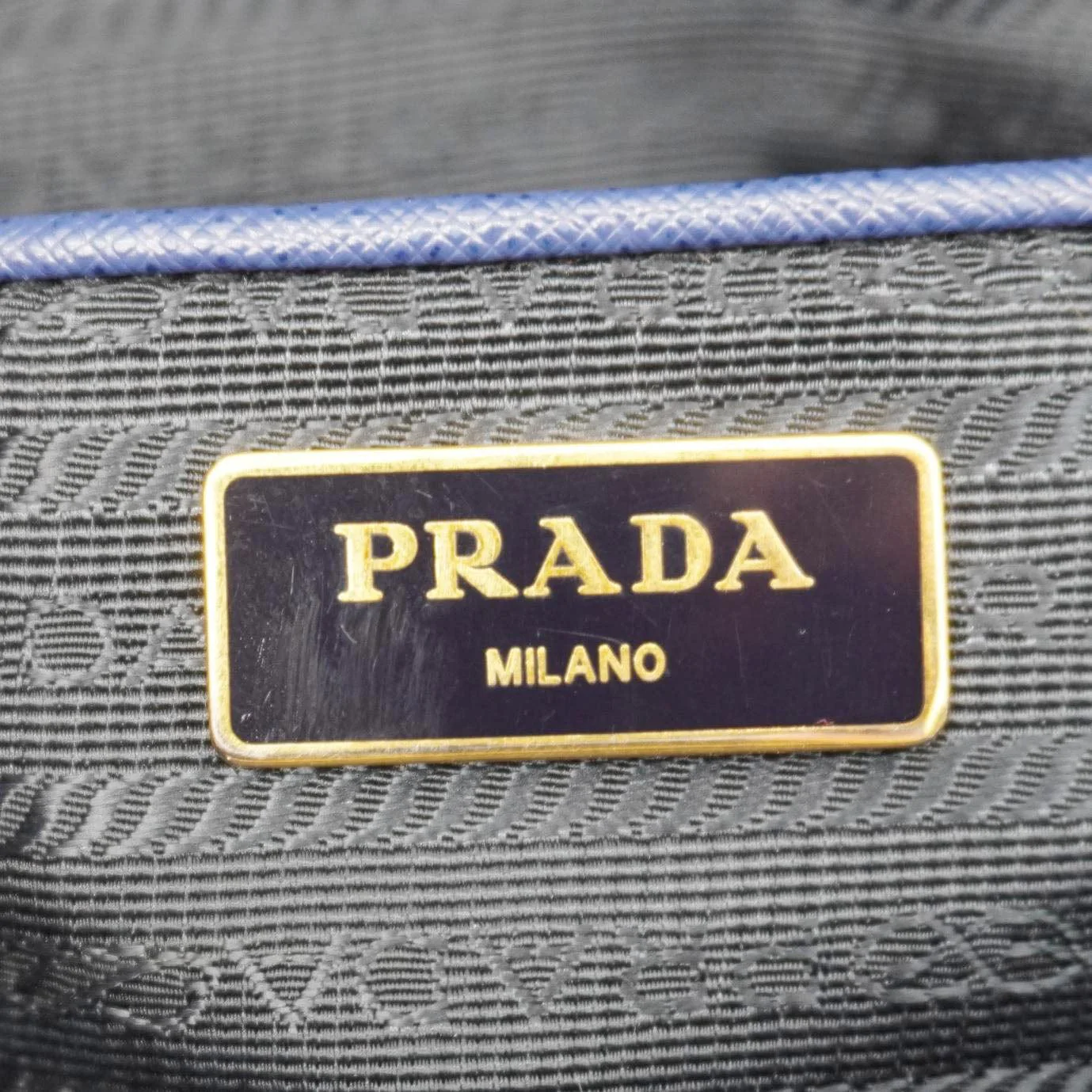 PRADA Galleria Double-Zip Large Saffiano Lux Leather Tote Bag Blue - Image 15