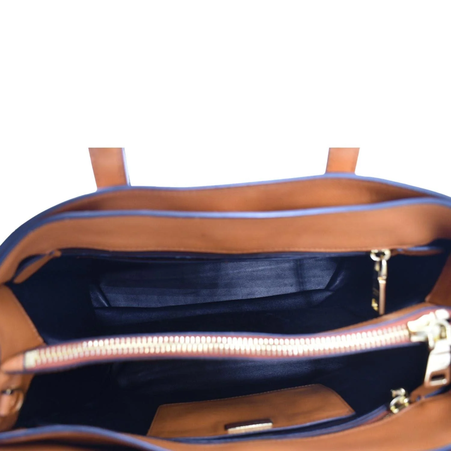 PRADA Saffiano Leather Top Handle Satchel Bag Orange - Image 11