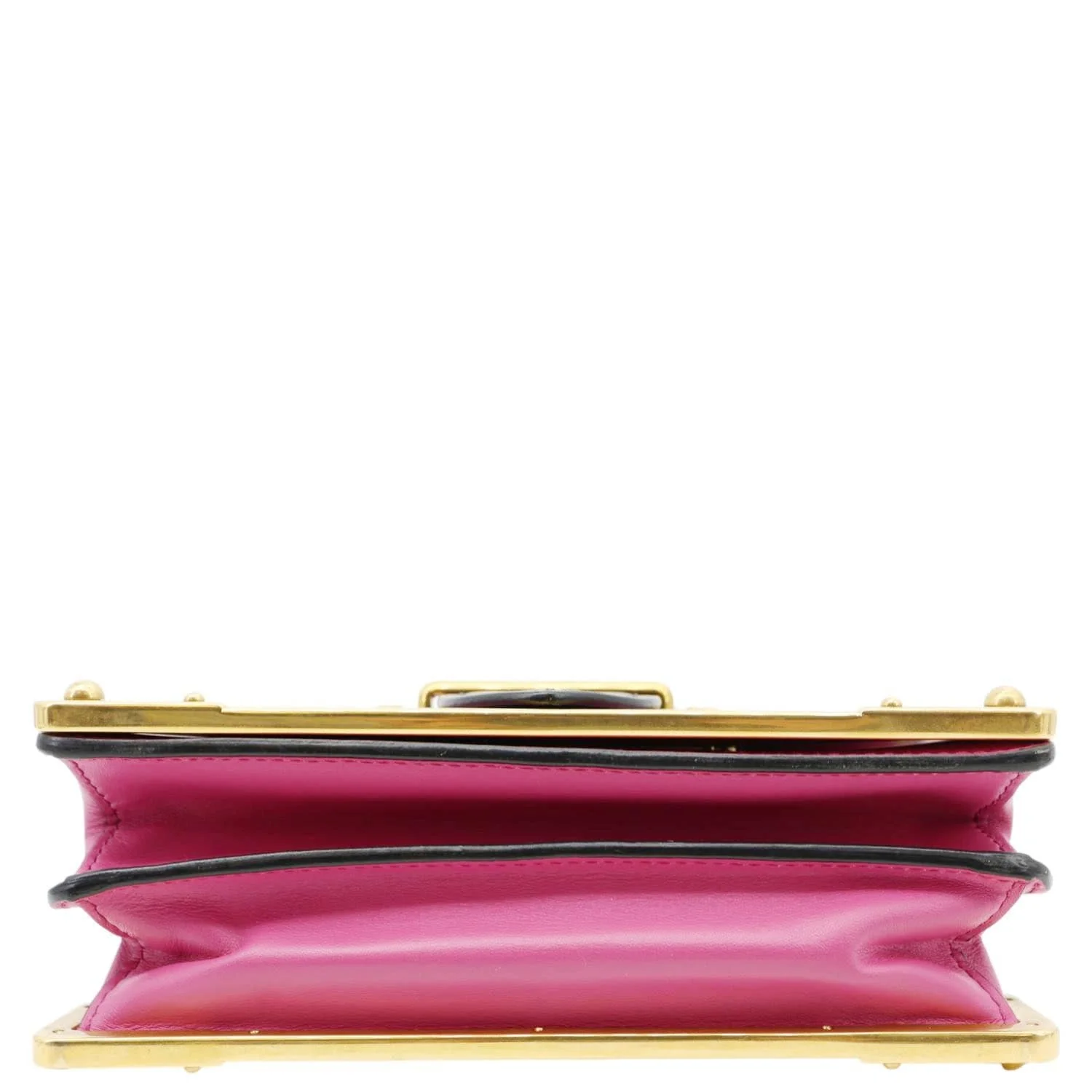 PRADA Cahier City Calf Saffiano Leather Shoulder Bag Pink - Image 9