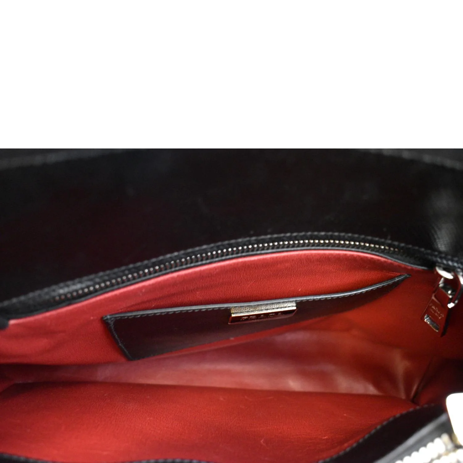 PRADA Turnlock Saffiano Cuir Leather Shoulder Bag Black - Image 12