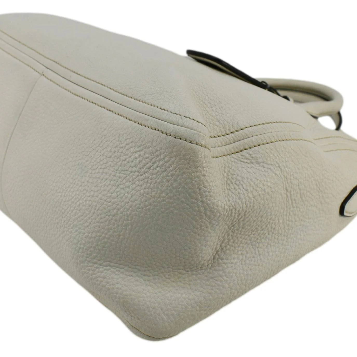 PRADA Vitello Phenix Leather Shoulder Bag White - Image 8