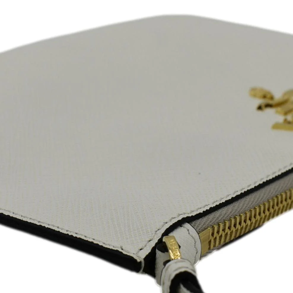 PRADA Vitello Phenix Mini Saffiano Leather Shoulder Bag White - Image 6