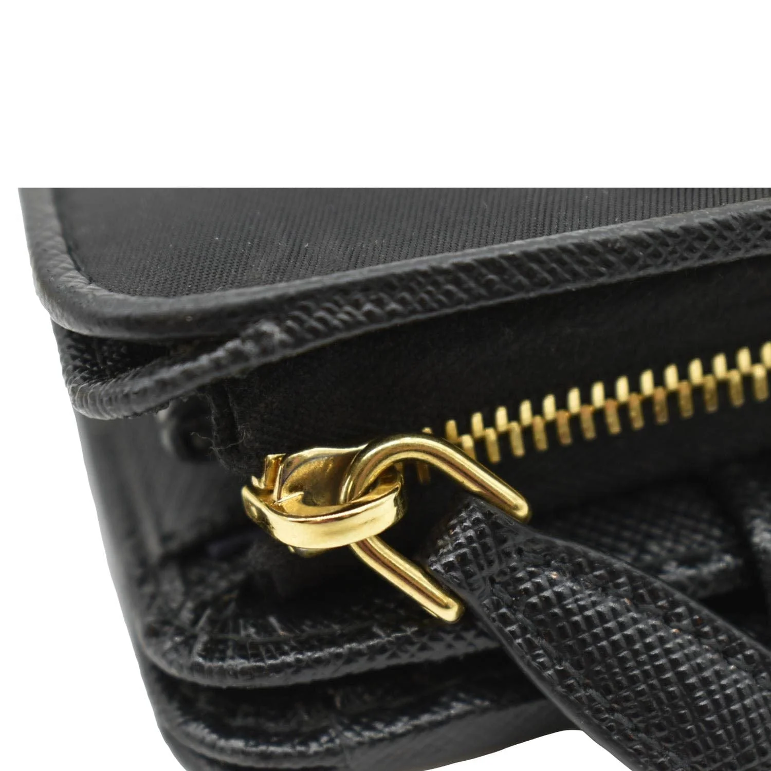 PRADA Nylon Zip Around Wallet Black - Image 8