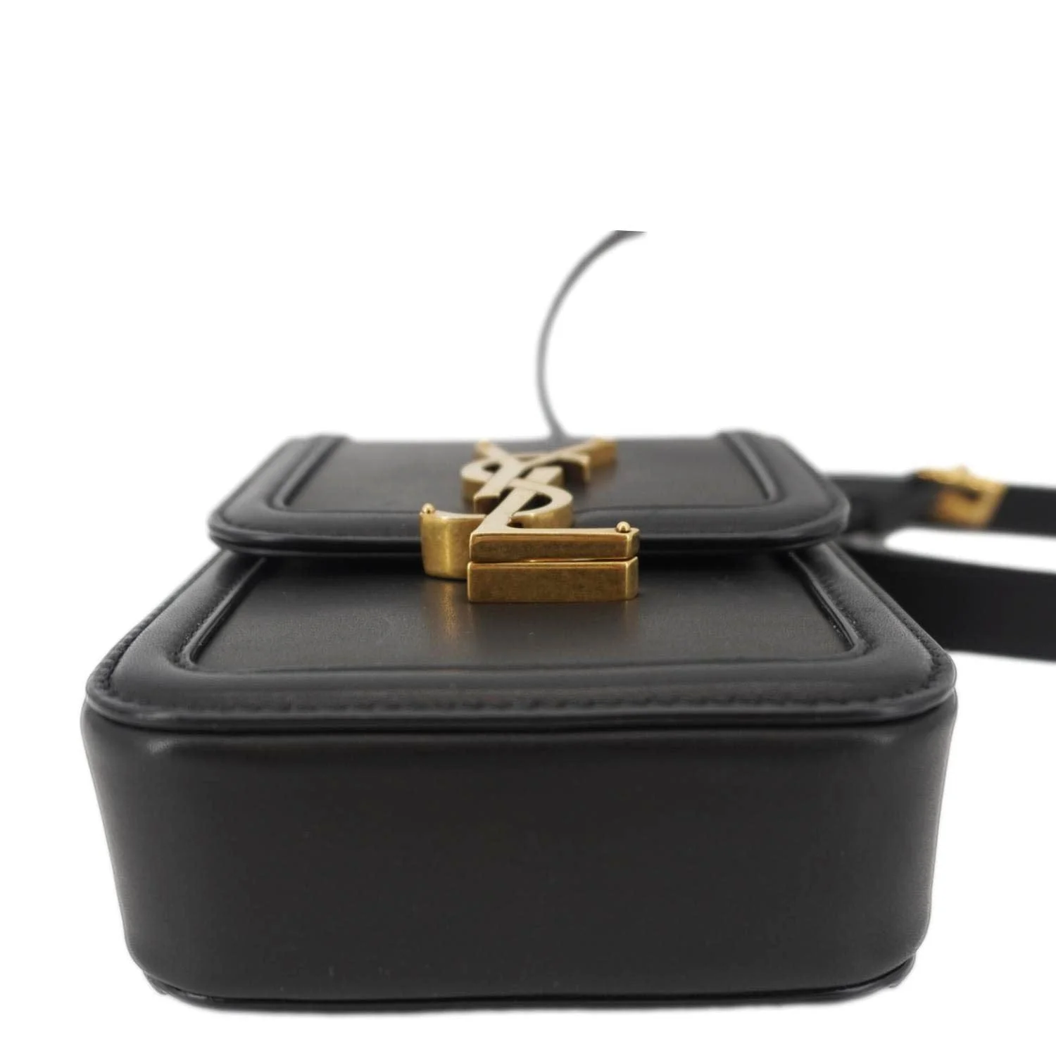 YVES SAINT LAURENT Solferino Mini Smooth Leather Crossbody Bag Black - Image 9