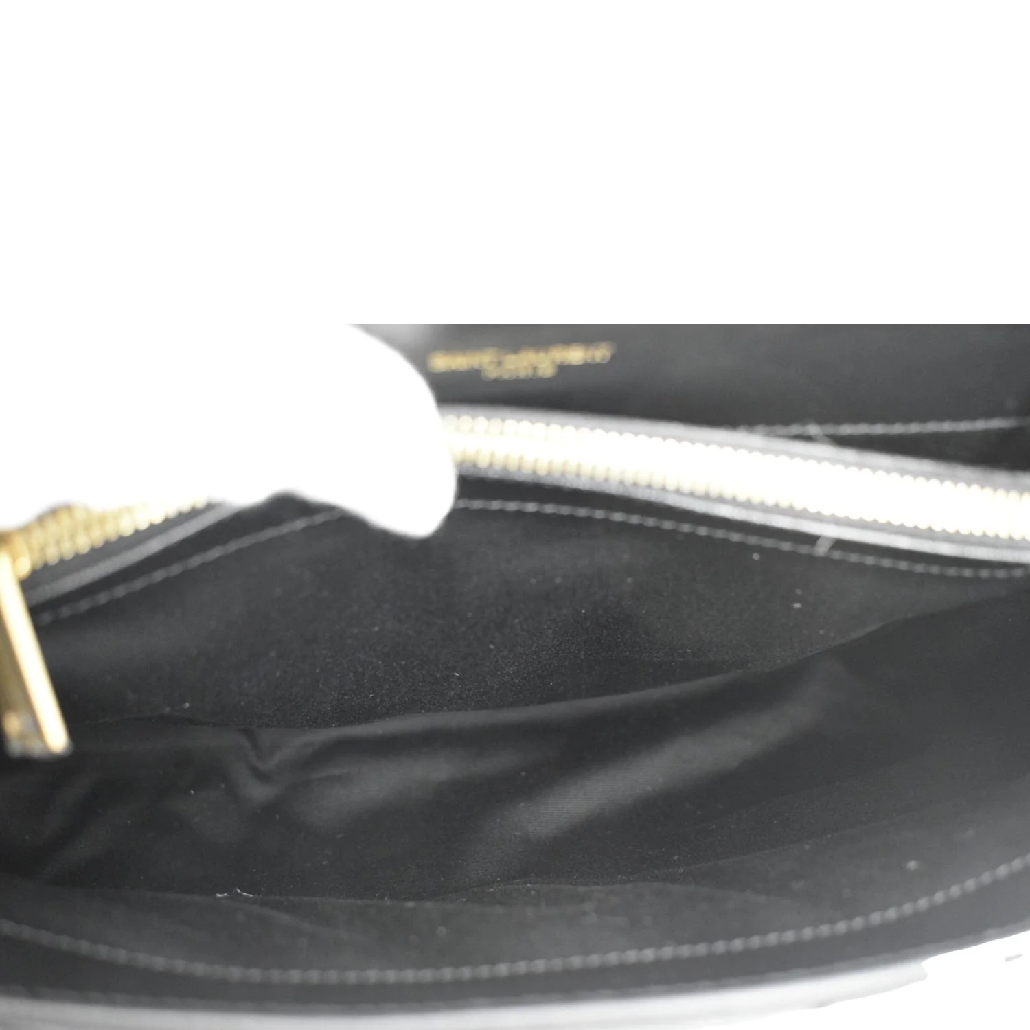 YVES SAINT LAURENT Loulou Medium Quilted Leather Crossbody Bag Black - Image 11