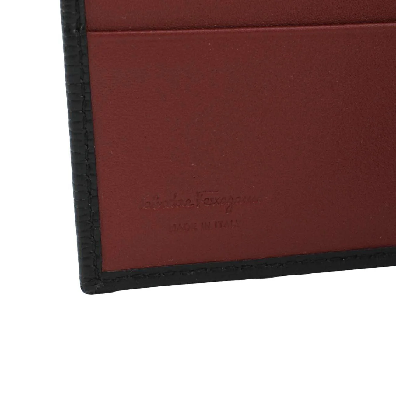 SALVATORE FERRAGAMO Gancini Leather Bi-Fold Wallet Black - Image 12