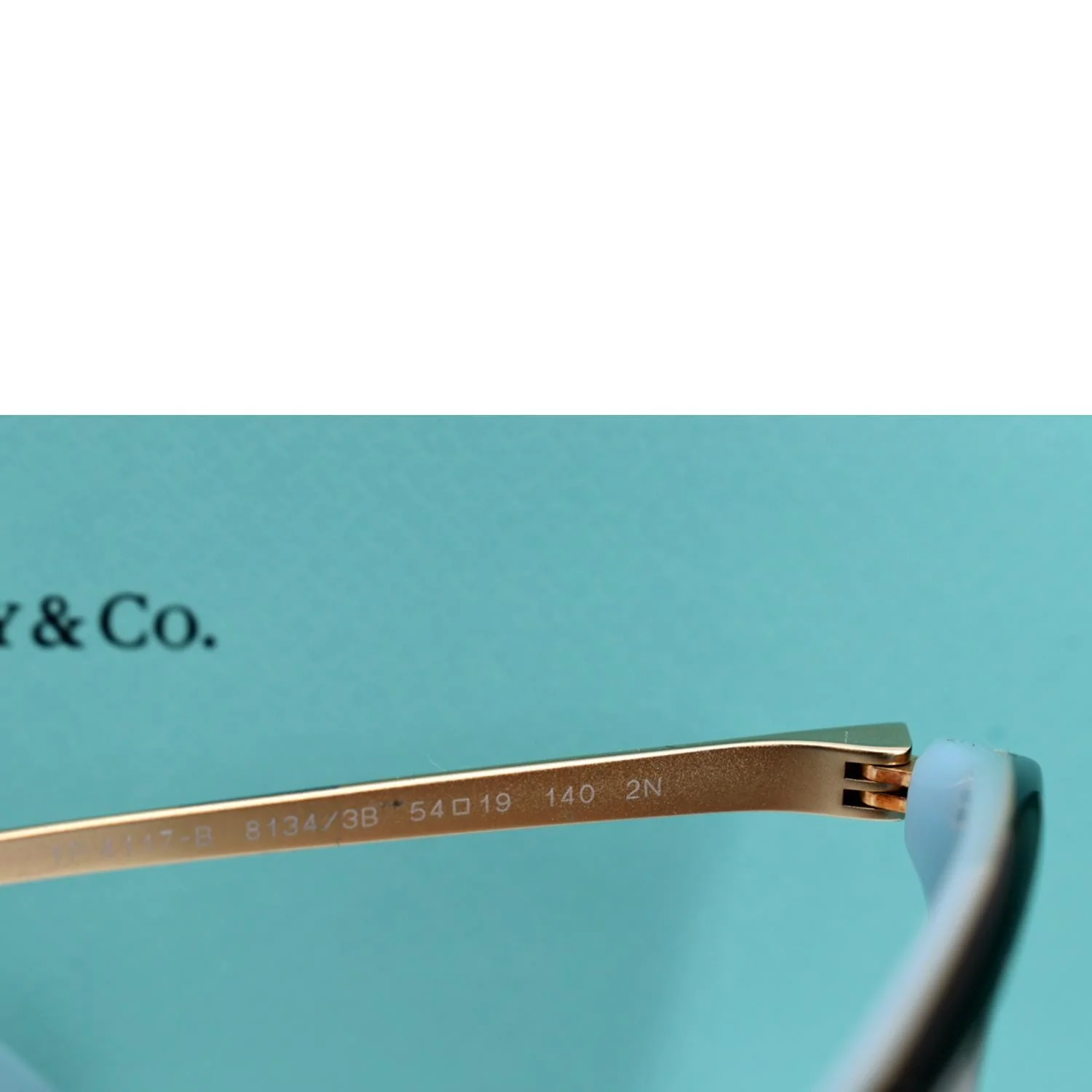 TIFFANY & CO TF4117B 8134/3B Havana Blue Sunglasses Brown Gradient Lens - Image 6