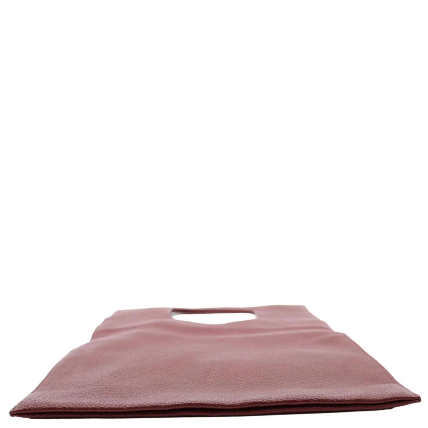 TOM FORD Alix Padlock Zip Fold-over Leather Tote Bag Burgundy - Image 4