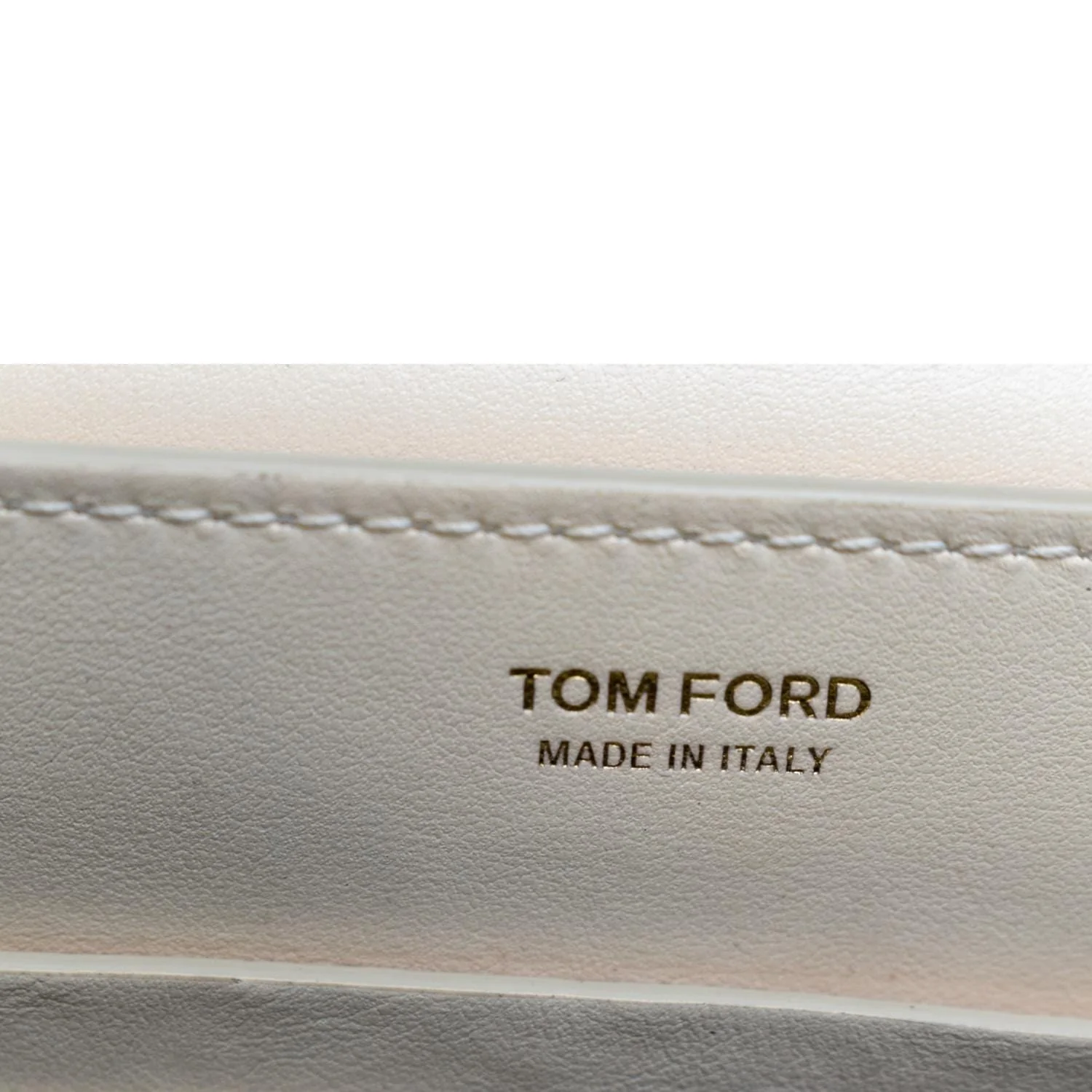 TOM FORD T Clasp Small Leather Shoulder Bag Beige - Image 11