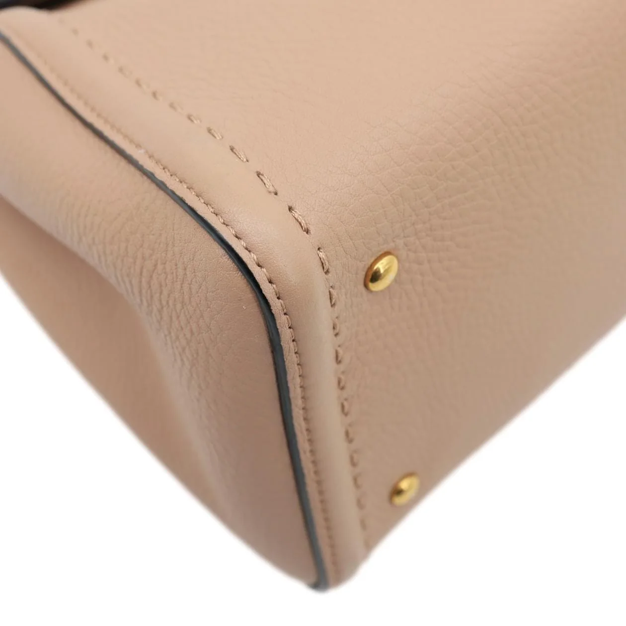 VALENTINO Garavani Alltime Small Calfskin Leather Top Handle Shoulder Bag Pink - Image 9