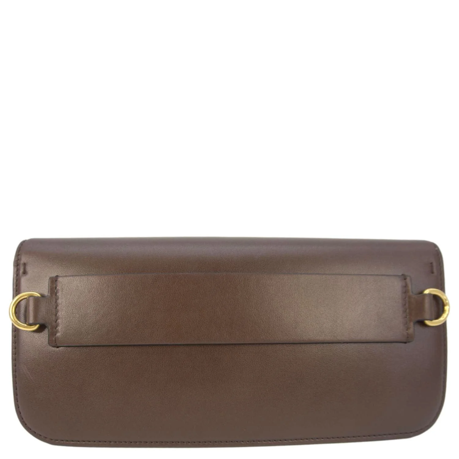VALENTINO Loco V Logo Leather Messenger Bag Brown - Image 4