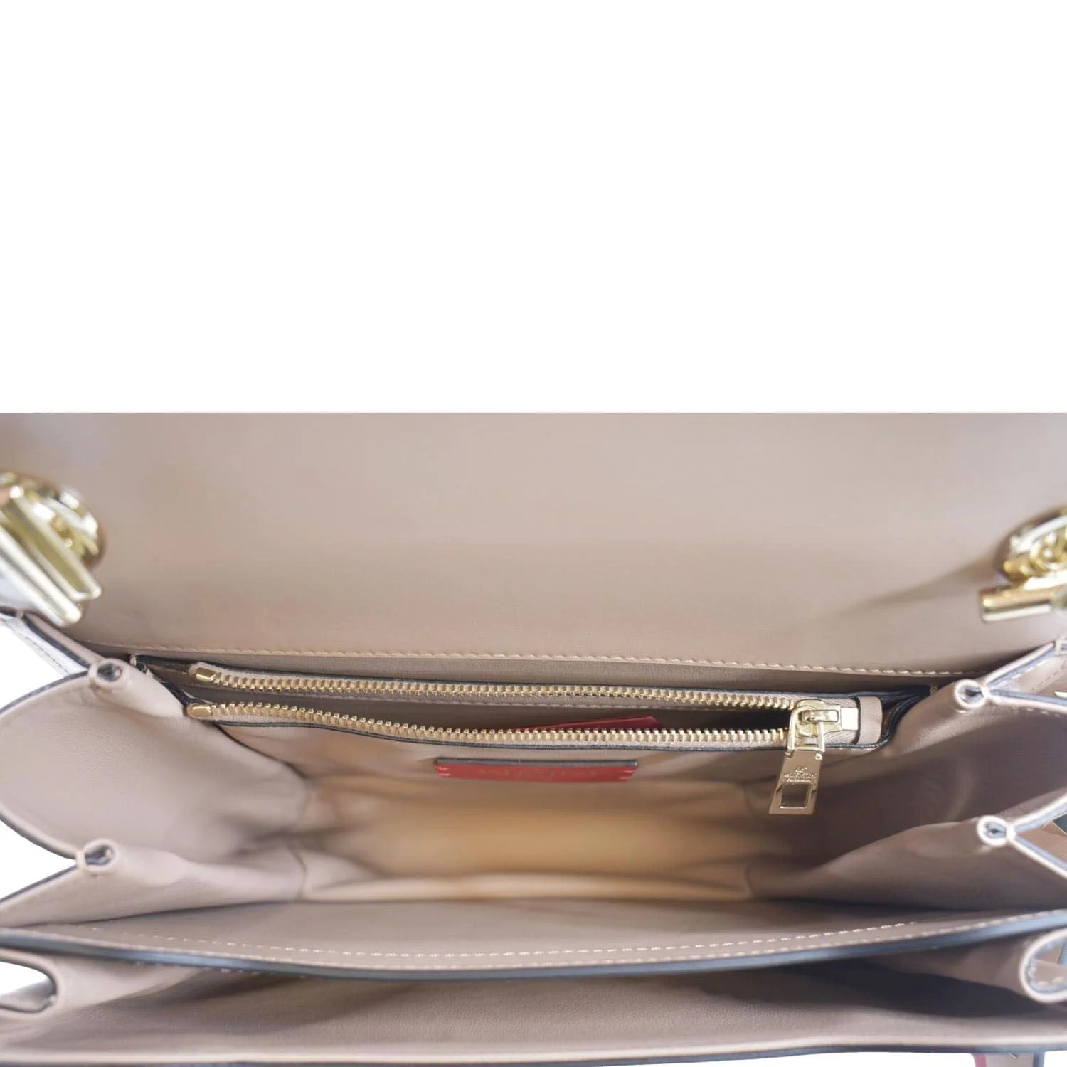 VALENTINO Garavani Rockstud Leather Crossbody Bag Dusty Pink - Image 11
