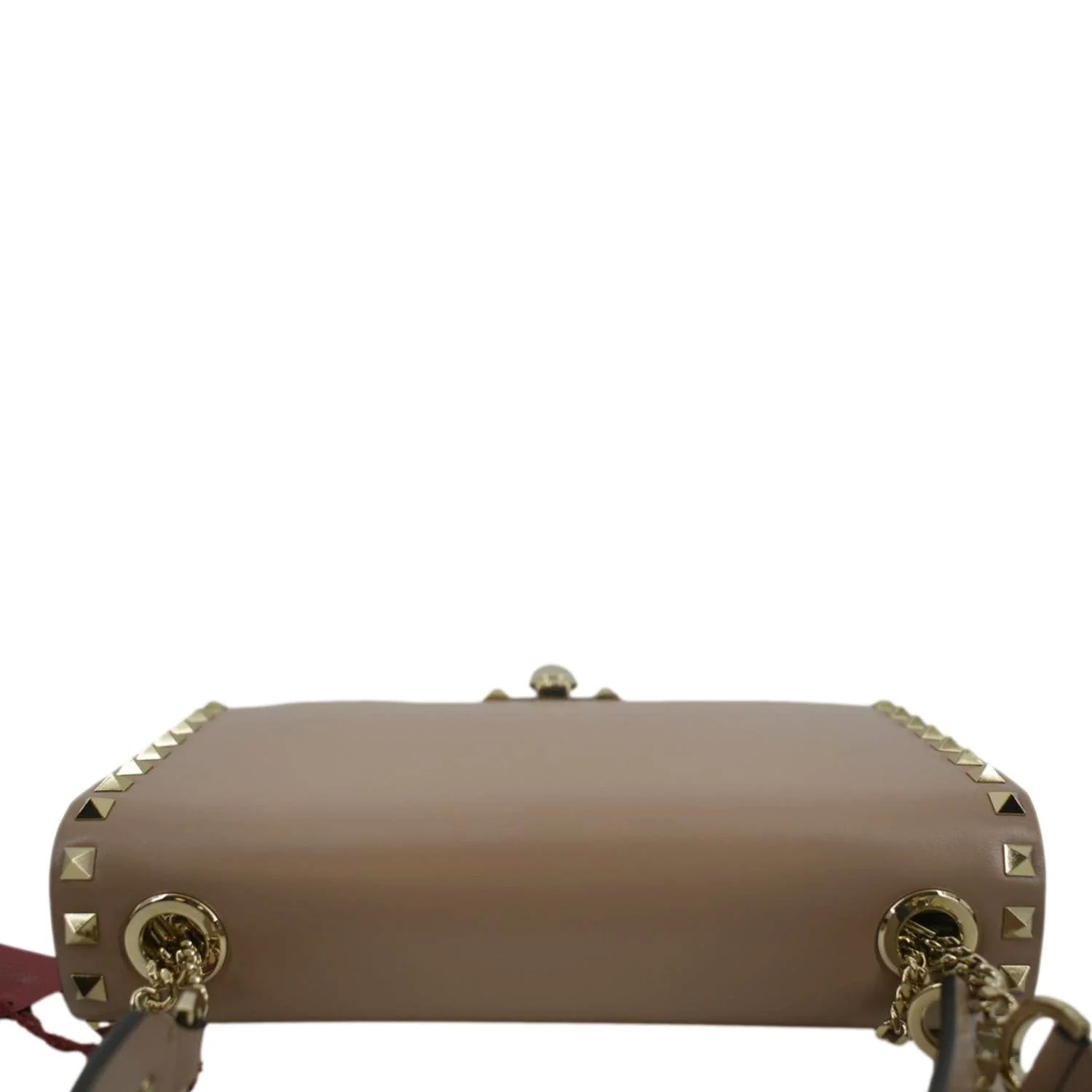 VALENTINO Garavani Rockstud Leather Crossbody Bag Dusty Pink - Image 5
