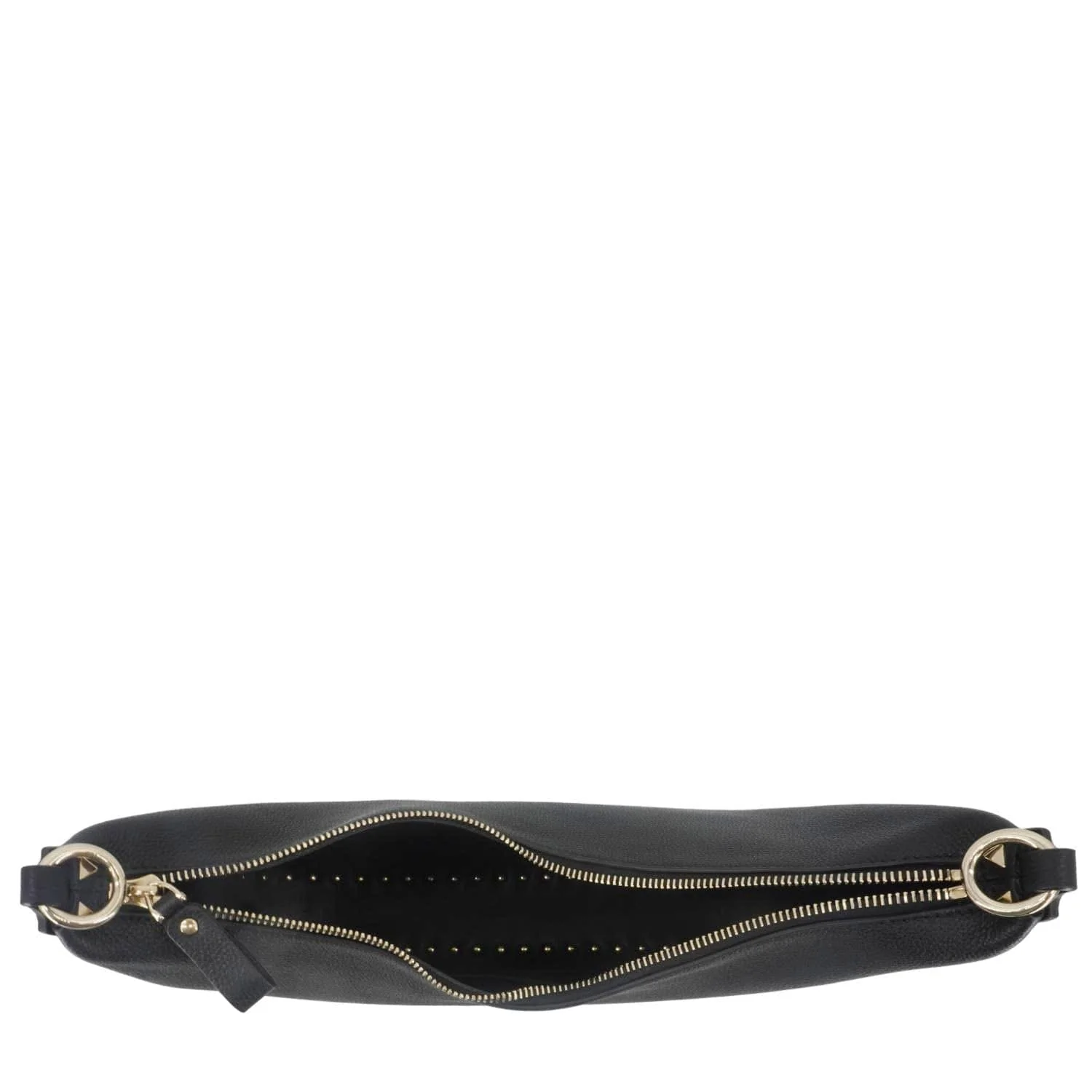 VALENTINO Garavani Rockstud Leather Hobo Bag Black - Image 13