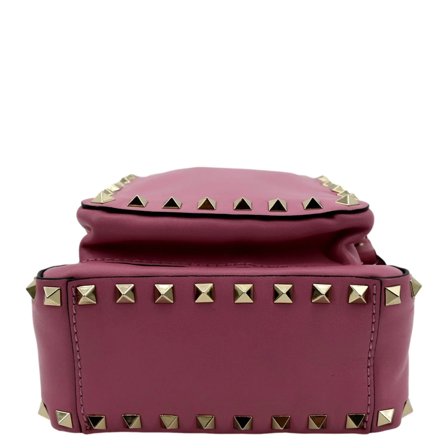 VALENTINO Garavani Rockstud Leather Backpack Pink - Image 9