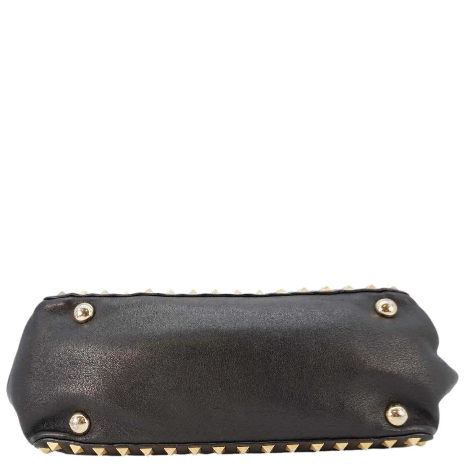 VALENTINO Garavani Rockstud Leather Tote Bag Black - Image 11