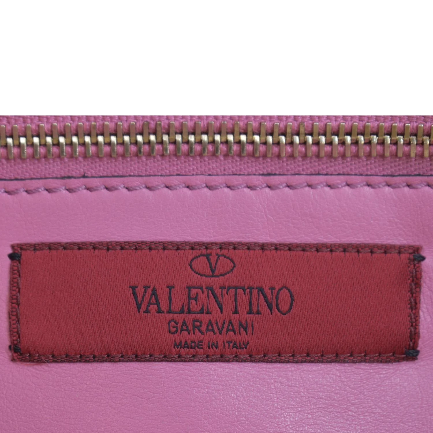 VALENTINO Trapeze Garavani Rockstud Leather Shopping Tote Bag Pink - Image 12