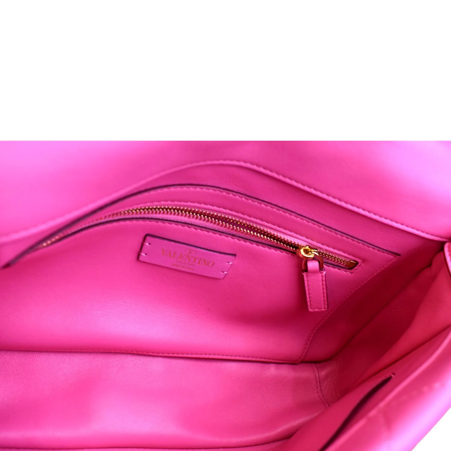 VALENTINO Medium Garavani Roman Stud Leather Crossbody Bag Pink - Image 10