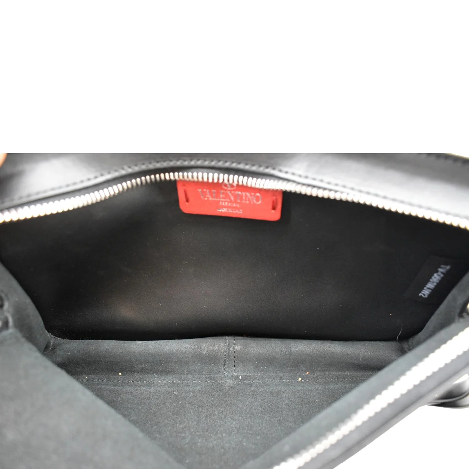 VALENTINO Garavani VLTN Calfskin Leather Belt Bag Black - Image 10