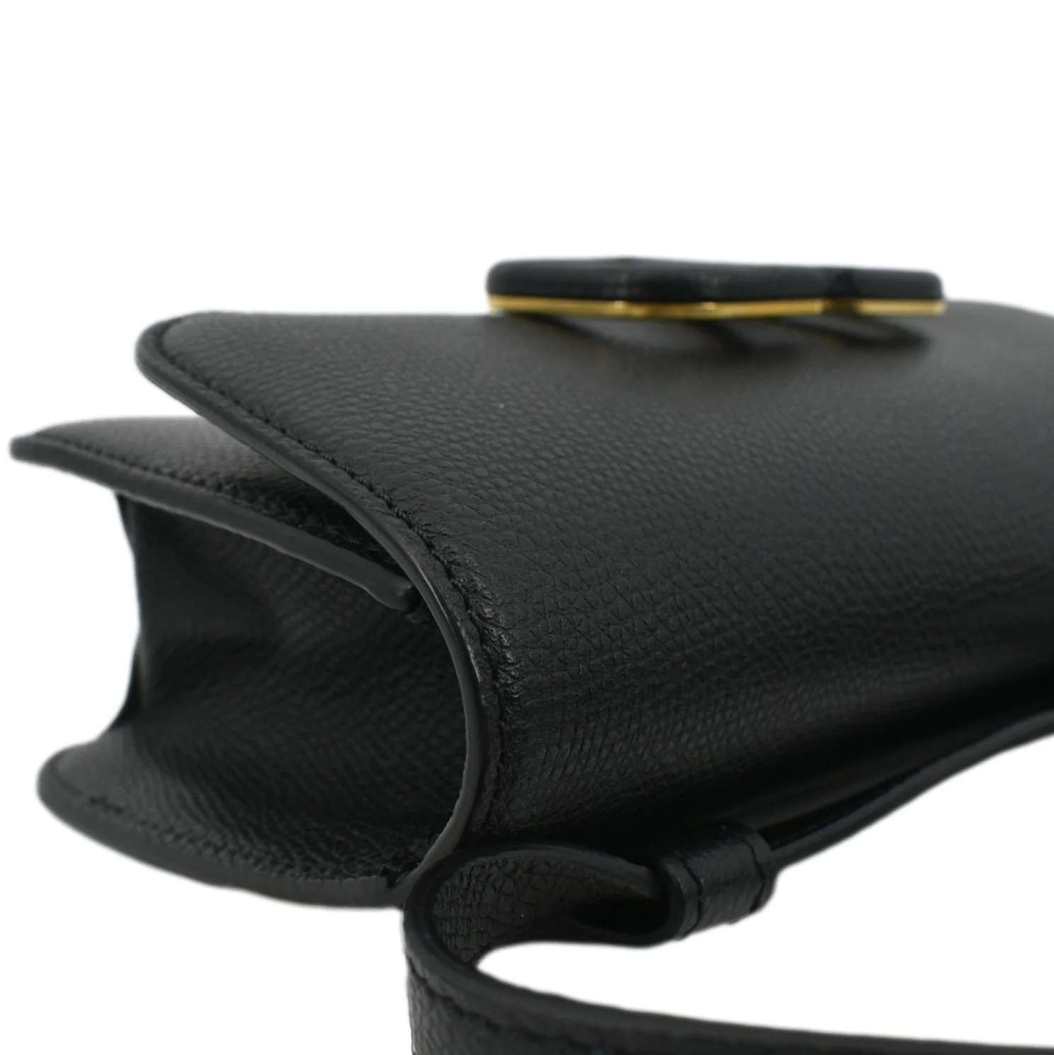 VALENTINO VSling Leather Crossbody Belt Bag Black - Image 6