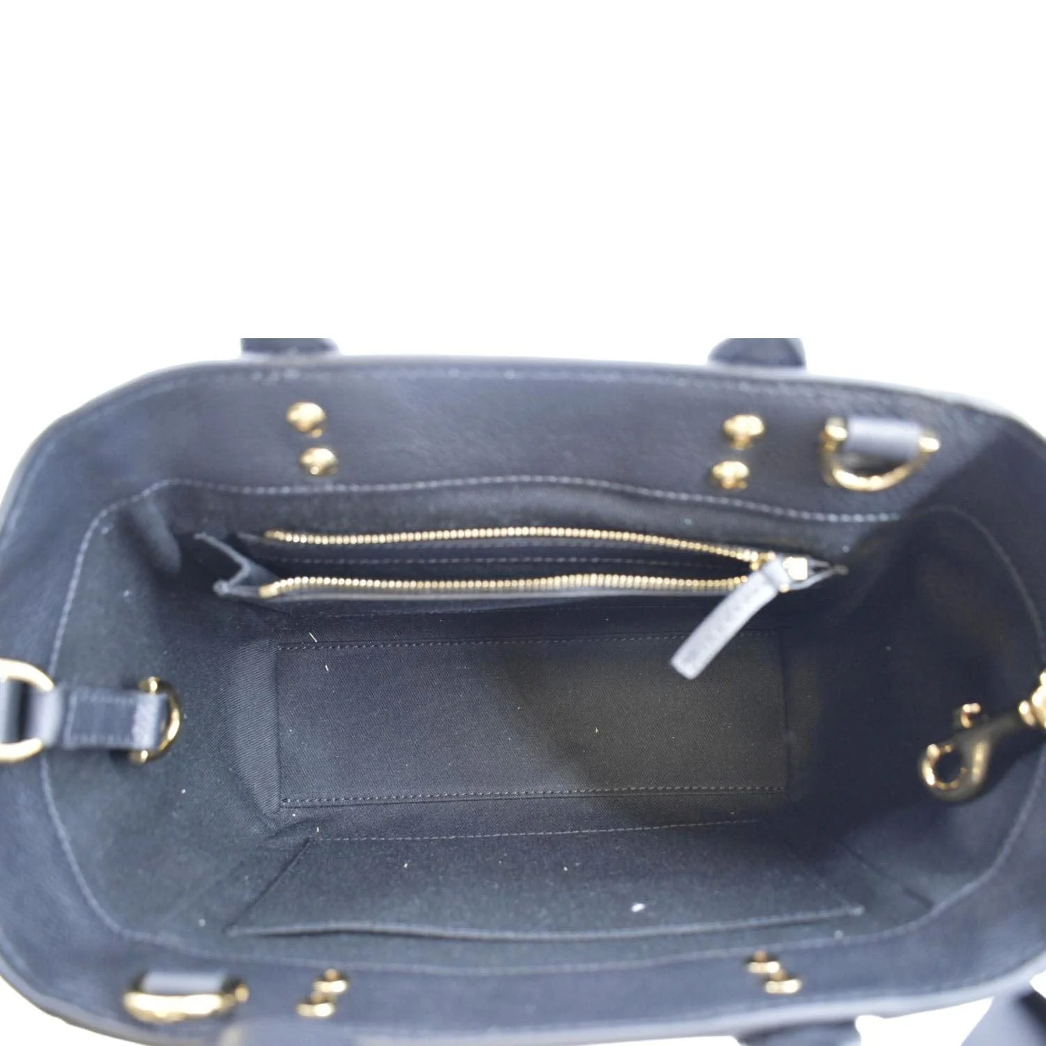 VERSACE La Medusa Leather Top Handle Shoulder Bag Black - Image 11