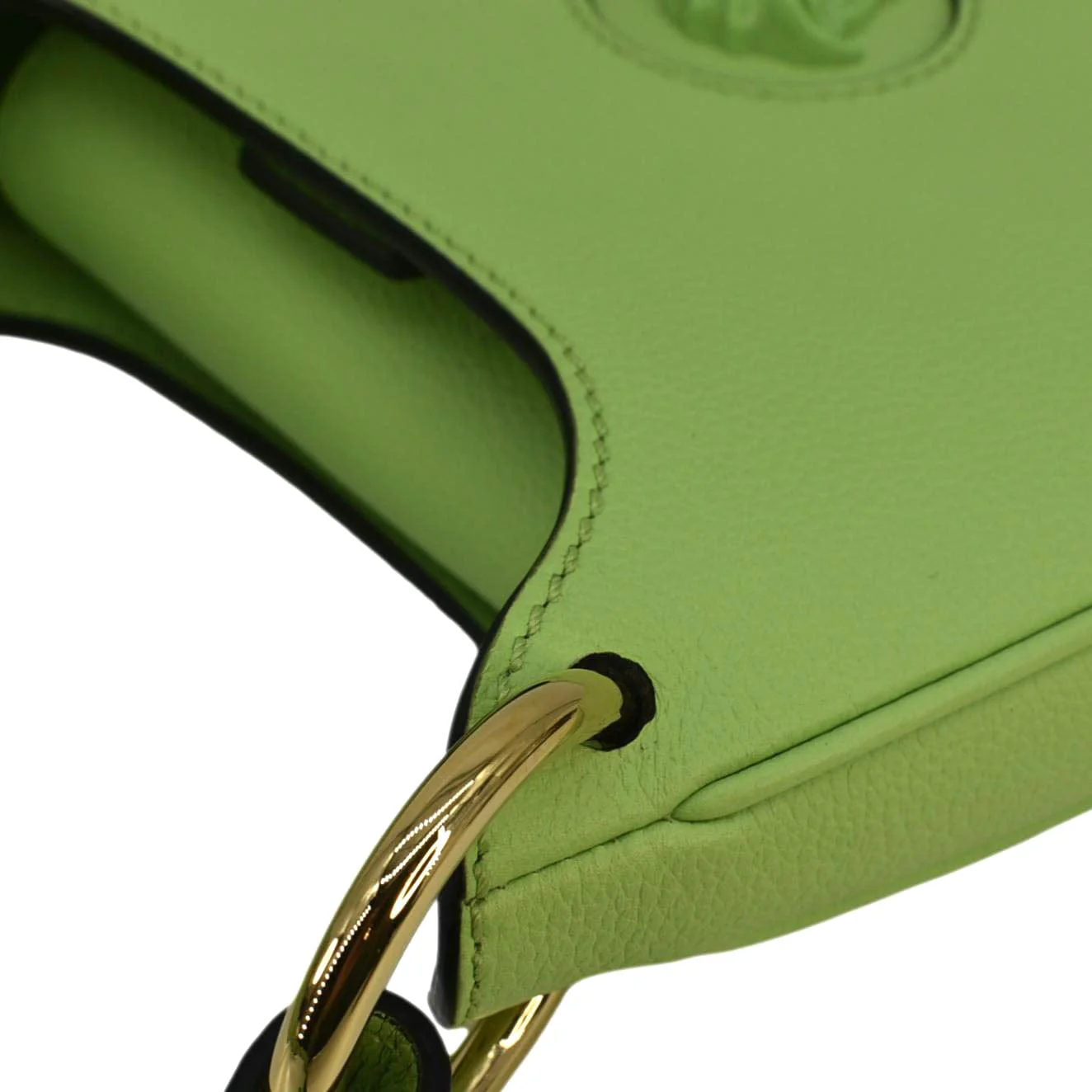 VERSACE La Medusa Leather Hobo Bag Green - Image 7