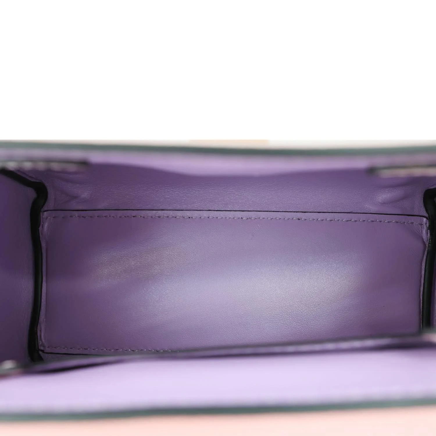 VERSACE La Medusa Whipstitch Calfskin Leather Top Handle Shoulder Bag Pink - Image 12