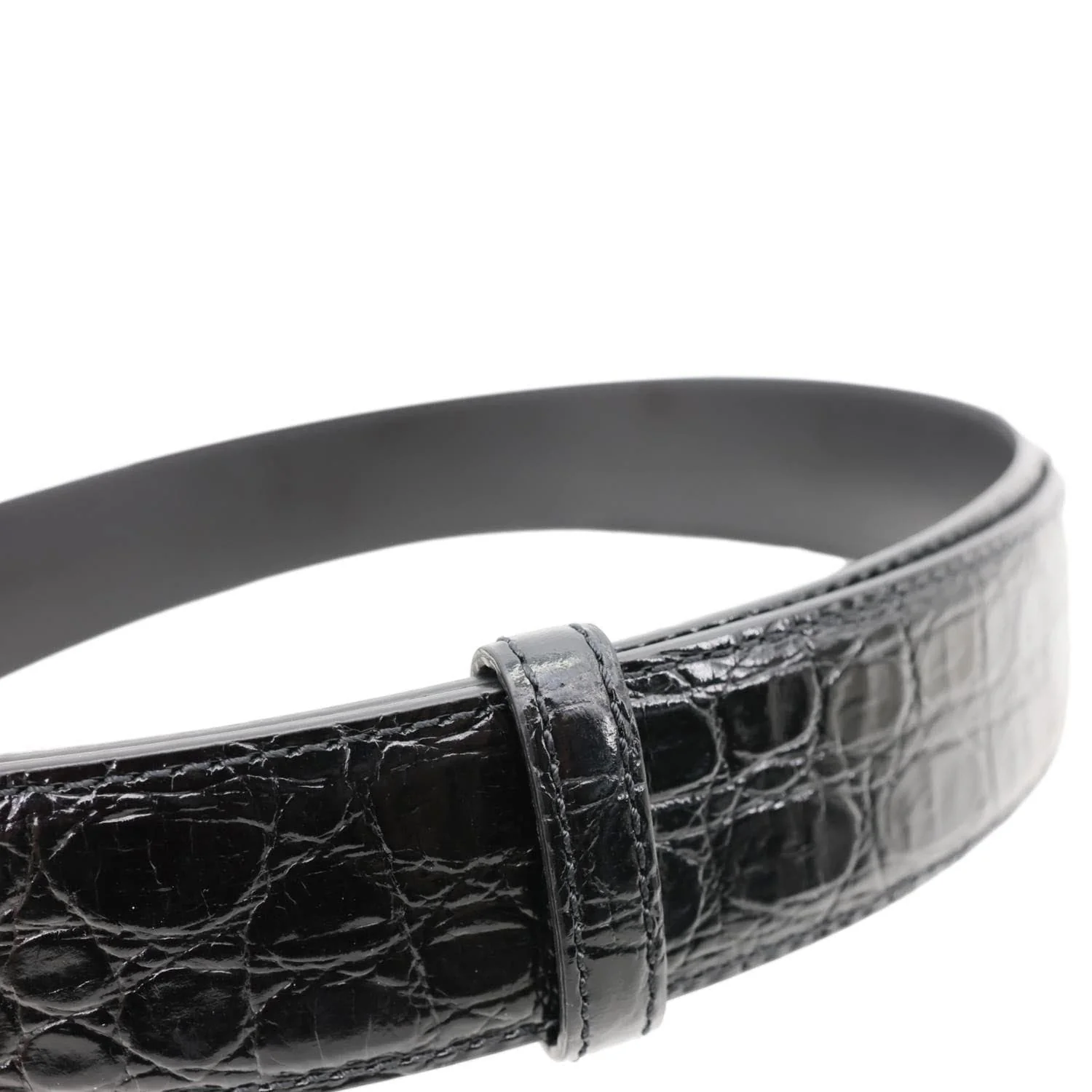 VERSACE La Medusa Buckle Calf Leather Belt Black Size 110/44 - Image 12