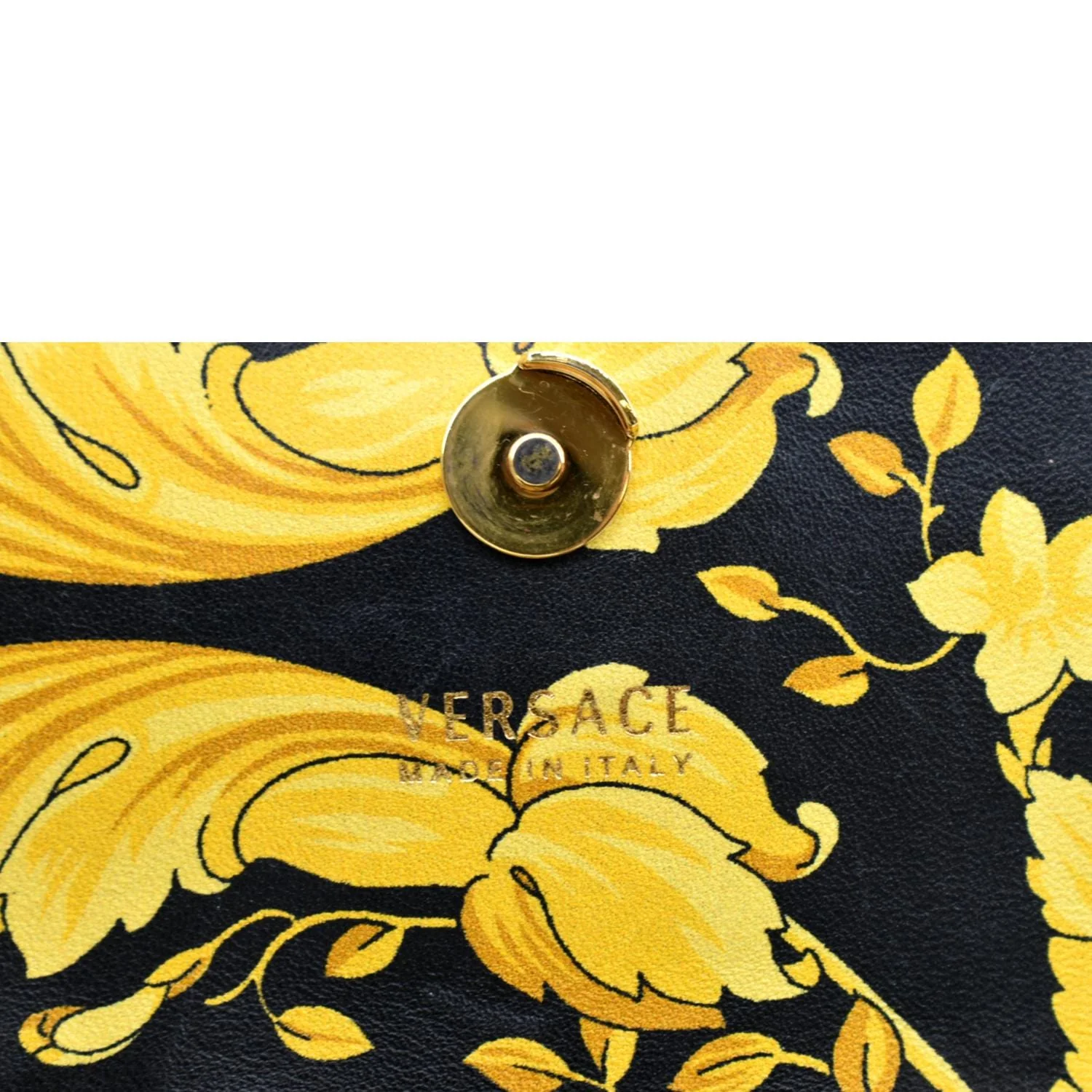 VERSACE Virtus Leather Crossbody Phone Pouch Black - Image 12