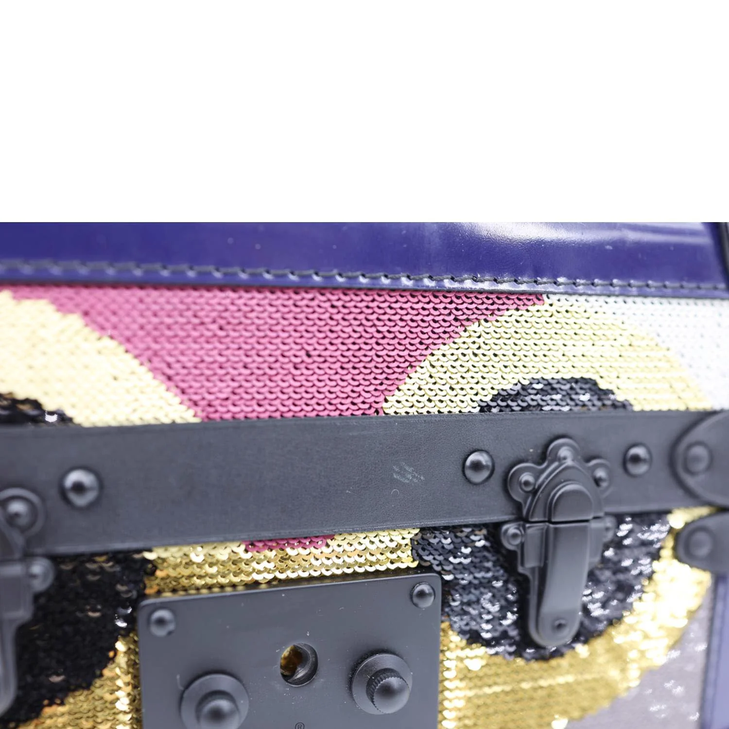 LOUIS VUITTON Petite Malle Sequins Shoulder Bag Multicolor - Image 12