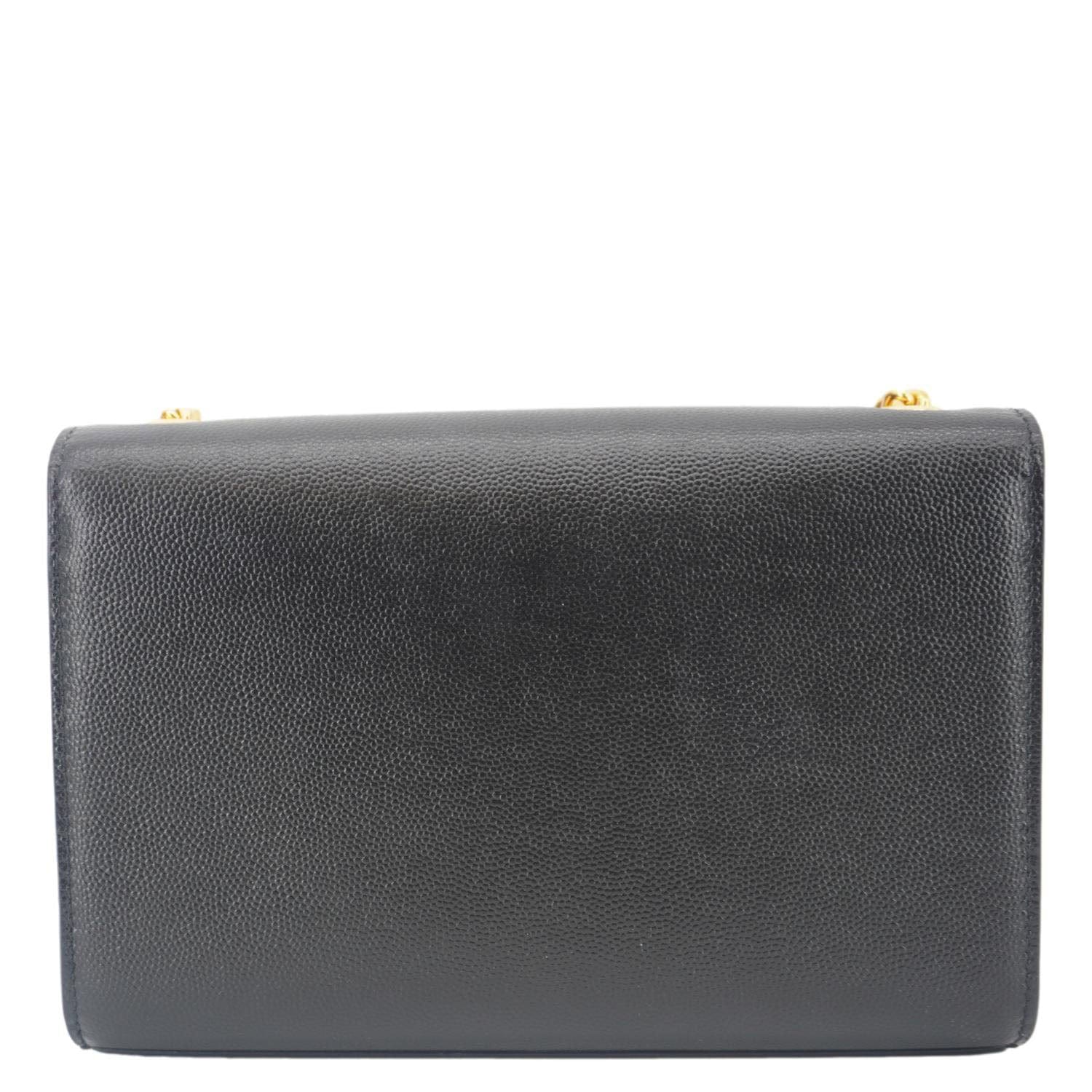 YVES SAINT LAURENT Kate Medium Grain De Poudre Leather Crossbody Bag Black - Image 4