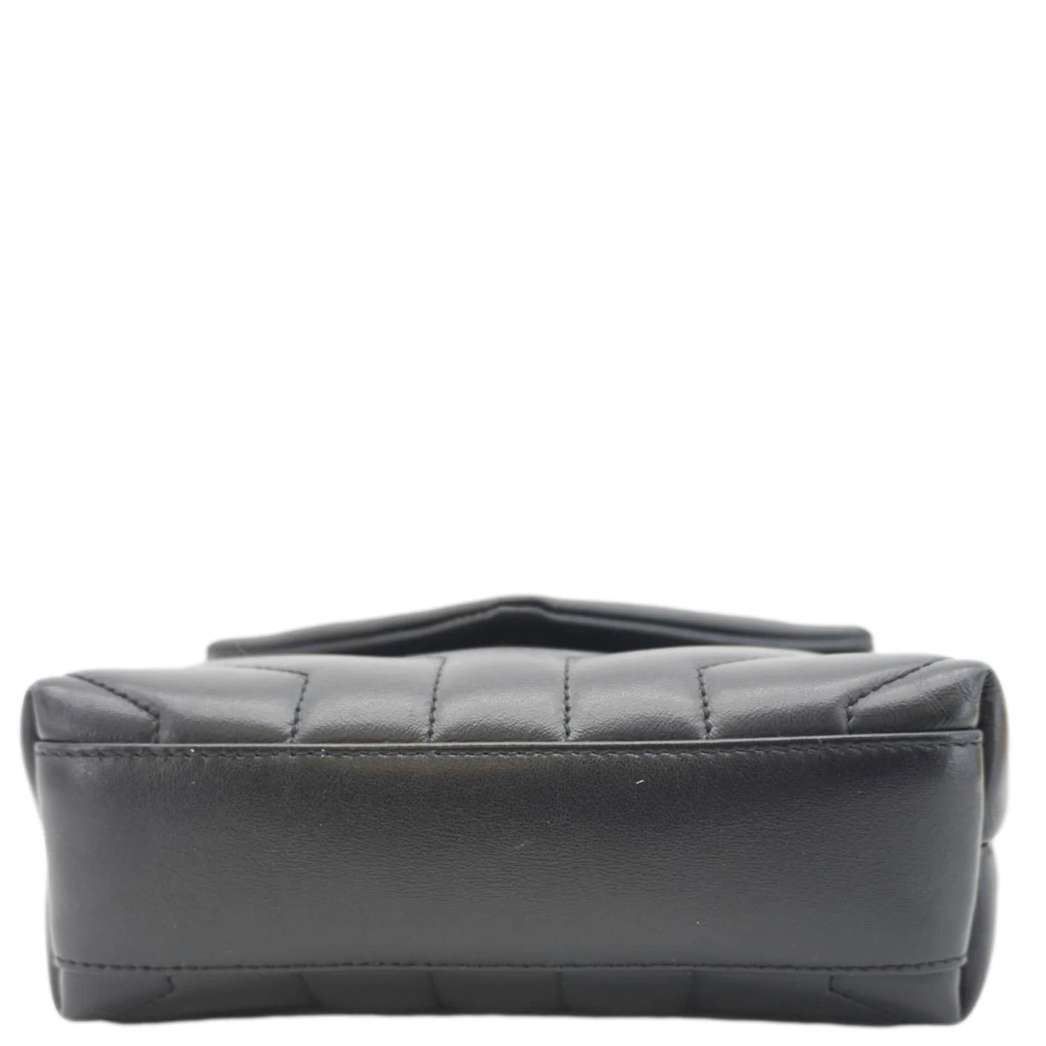 YVES SAINT LAURENT Loulou Toy Calfskin Leather Crossbody Bag Black - Image 11