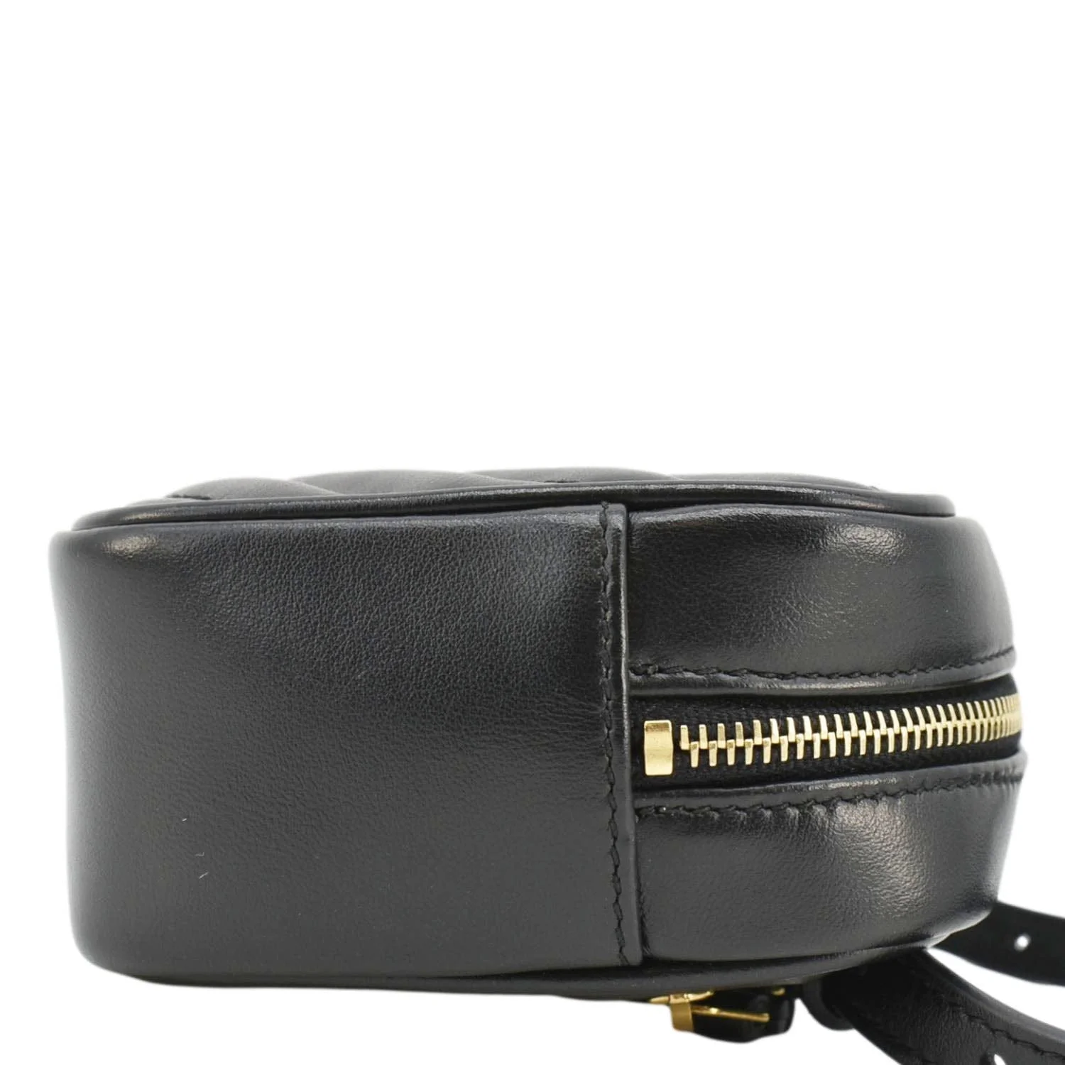 YVES SAINT LAURENT Lou Calfskin Leather Crossbody Belt Bag Black - Image 11