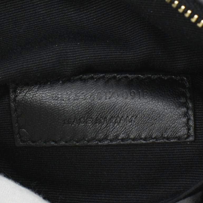 YVES SAINT LAURENT Lou Calfskin Leather Crossbody Belt Bag Black - Image 14