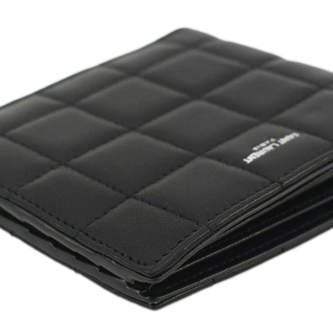 YVES SAINT LAURENT Leather Men's Bifold Wallet Black - Image 7