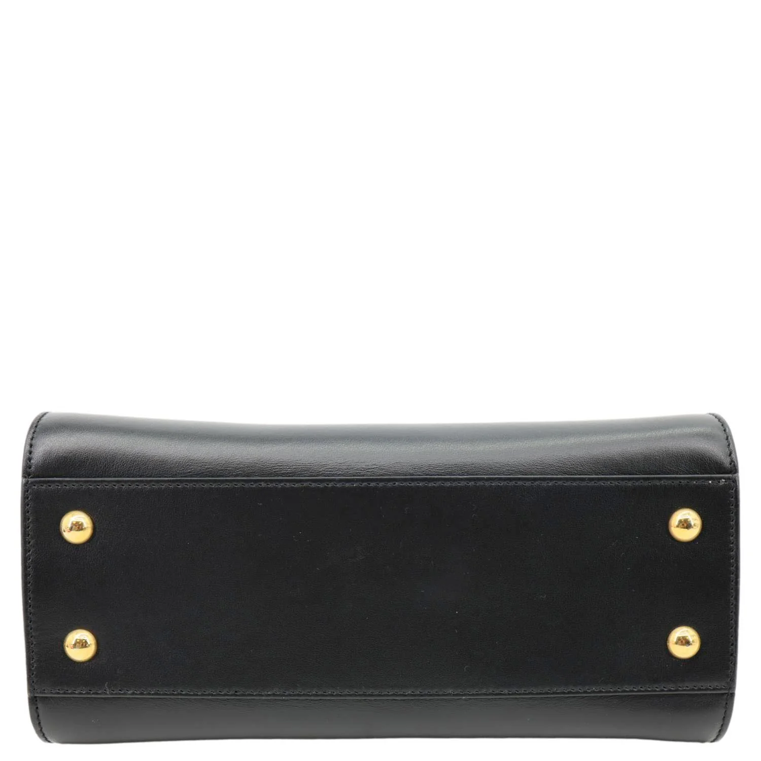 YVES SAINT LAURENT Cabas Baby Calfskin Leather Tote Shoulder Bag Black - Image 9