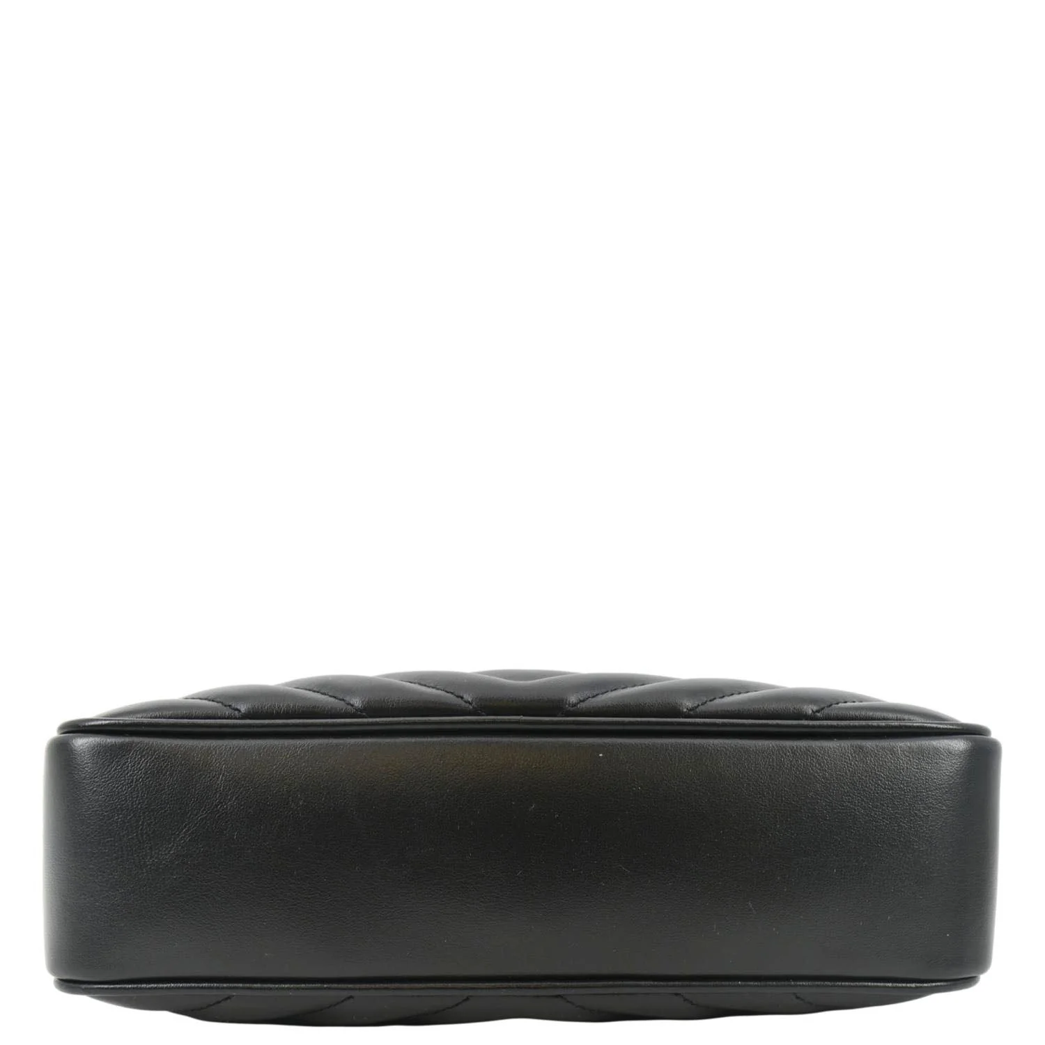 YVES SAINT LAURENT Lou Chevron Leather Camera Crossbody Bag Black - Image 9