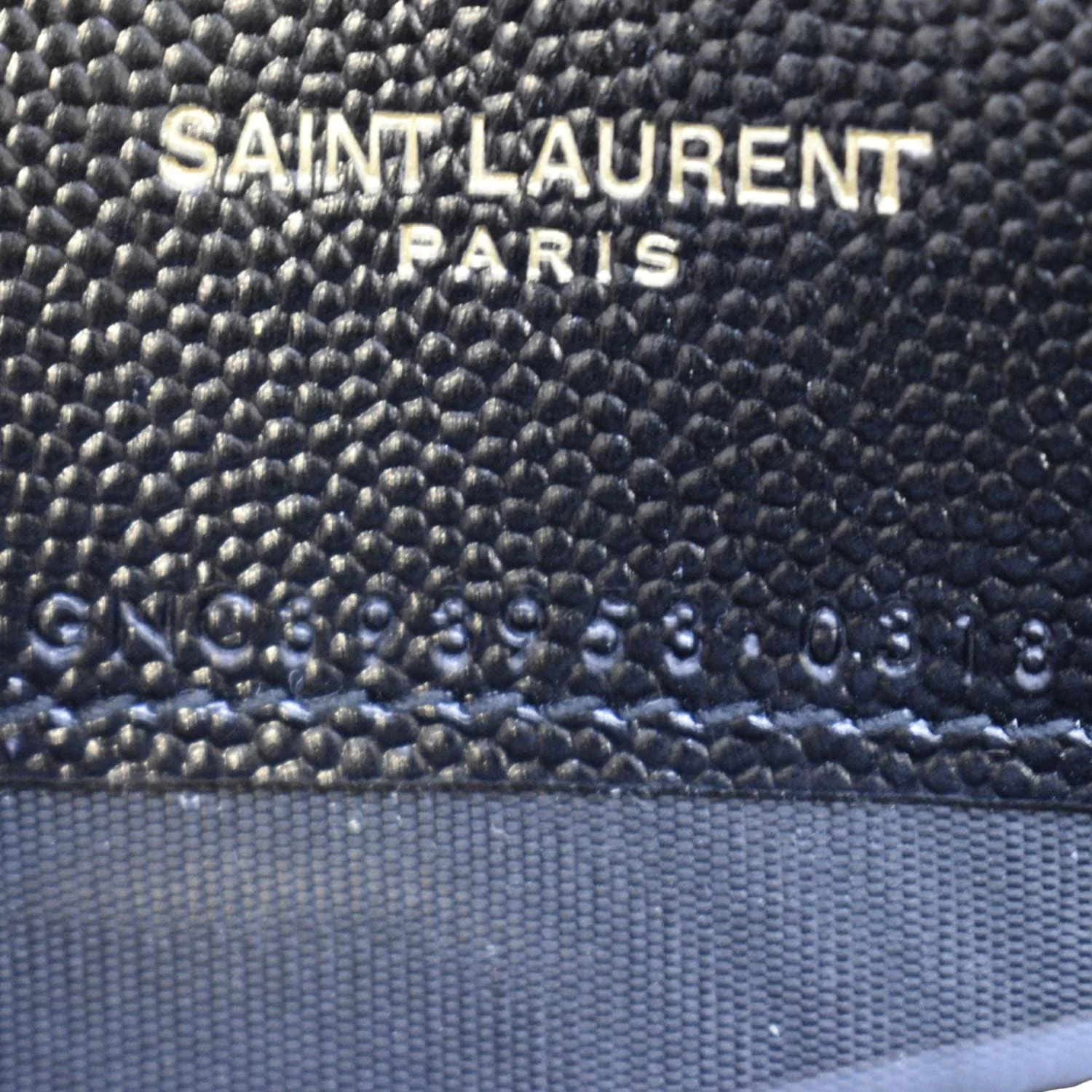 YVES SAINT LAURENT Cassandre Matelasse Chain Wallet Crossbody Bag Black - Image 13