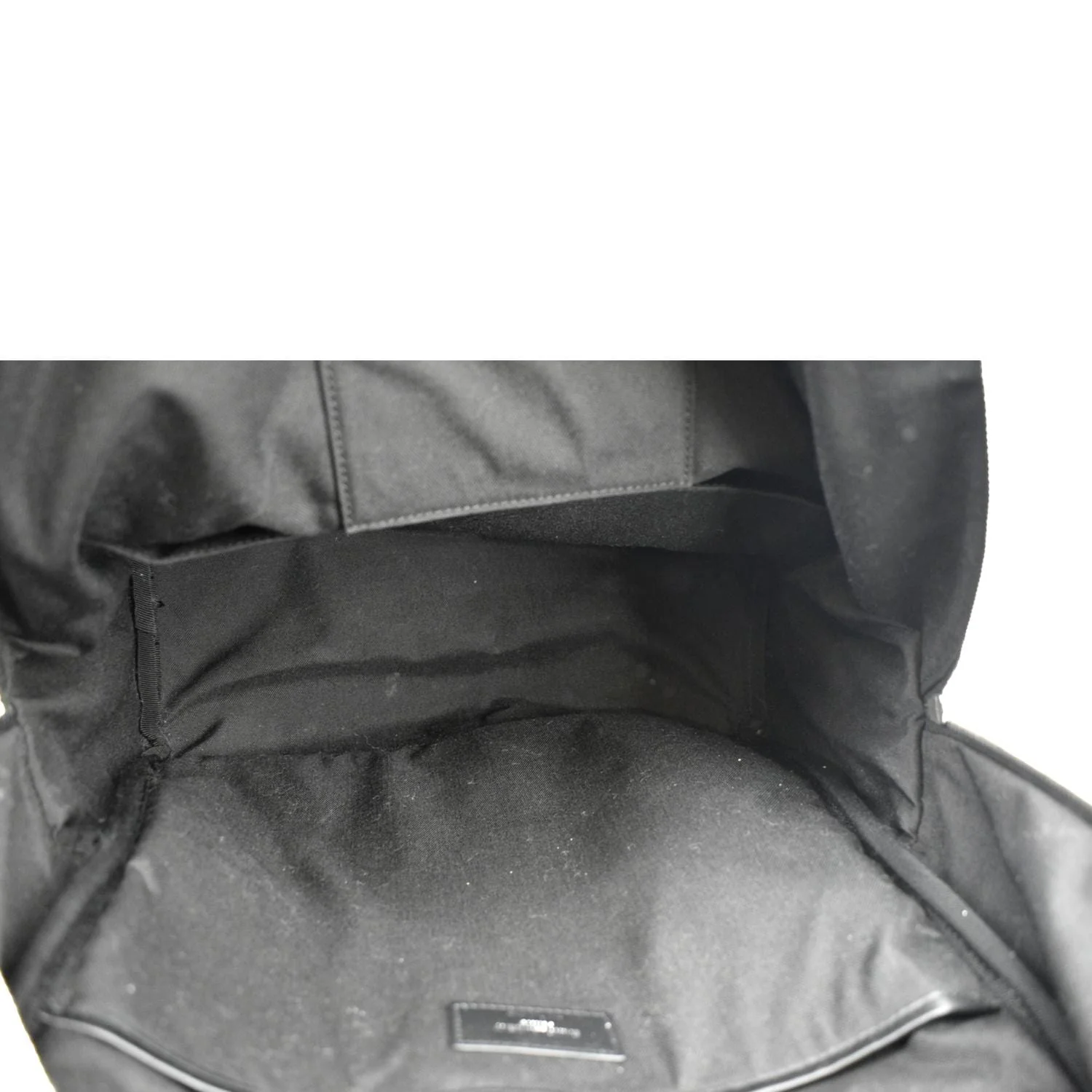 YVES SAINT LAURENT City Glitter Canvas Backpack Bag Black - Image 12