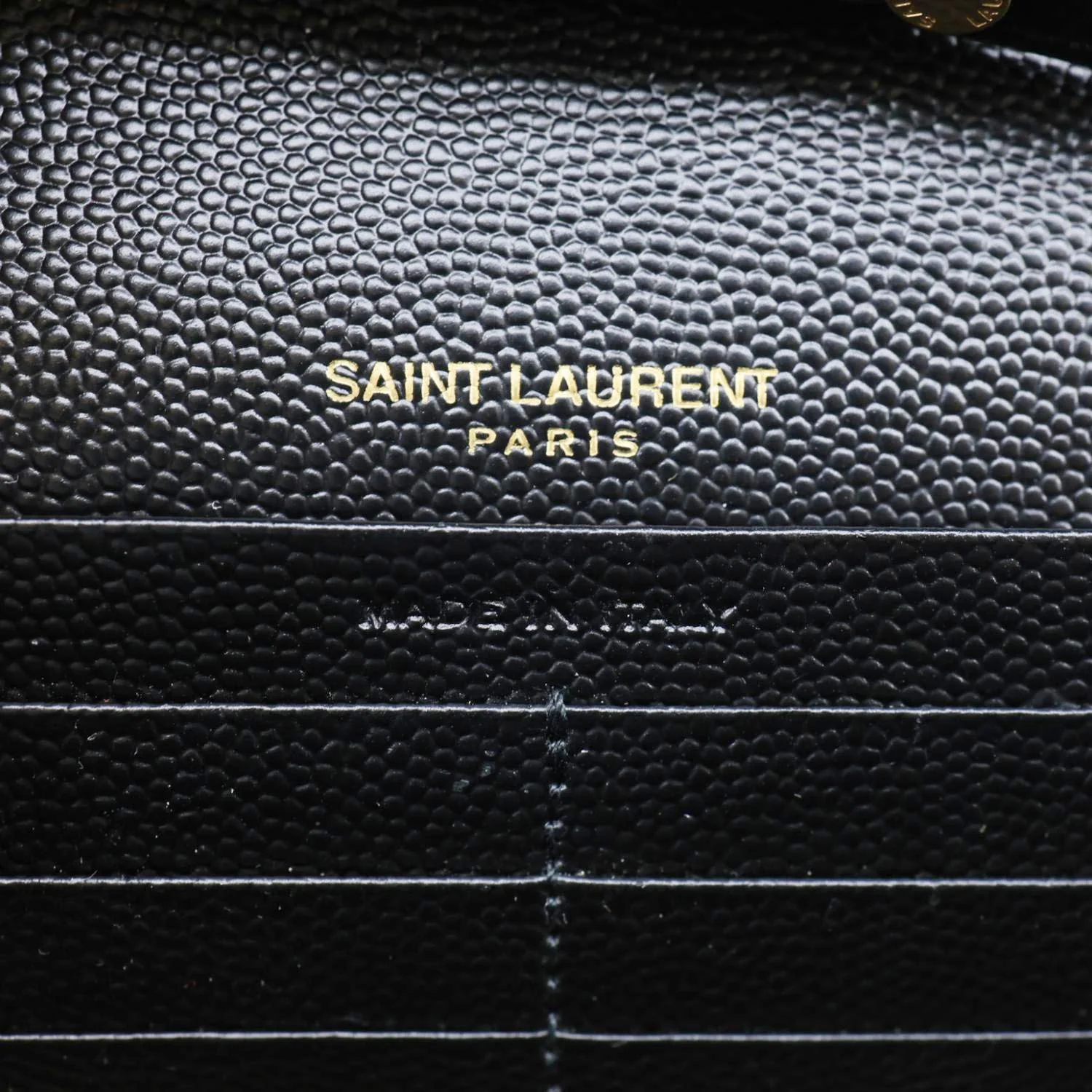 YVES SAINT LAURENT Classic Envelope Cassandre Leather Chain Crossbody Bag Black - Image 13