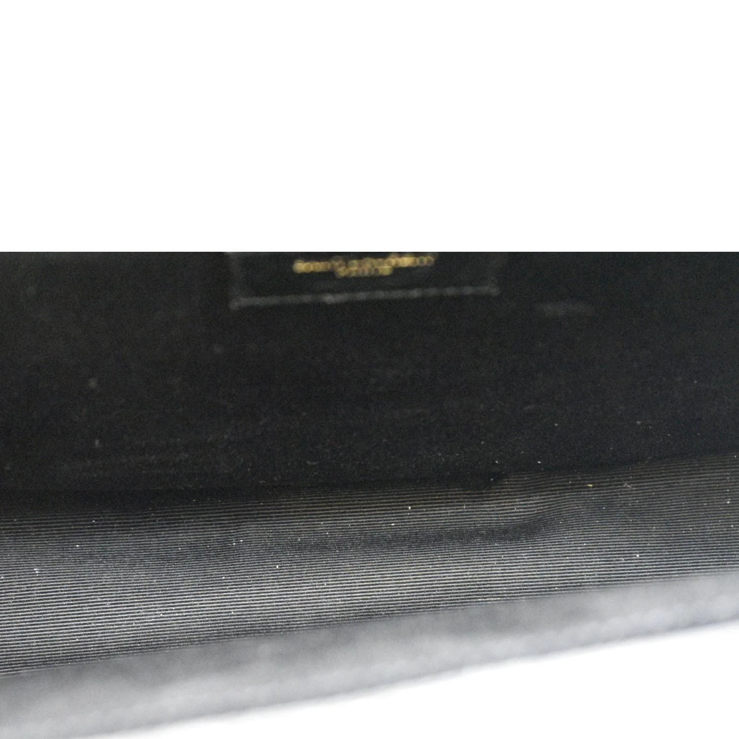 YVES SAINT LAURENT Large Envelope Calfskin Leather Chain Shoulder Bag Black - Image 12